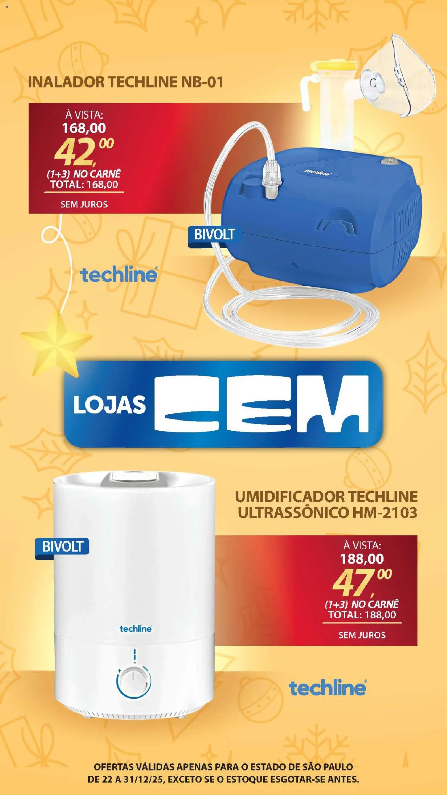 Lojas Cem Folheto - válido de 22.12.2025 | Página: 113 | Produtos: Carne, Umidificador