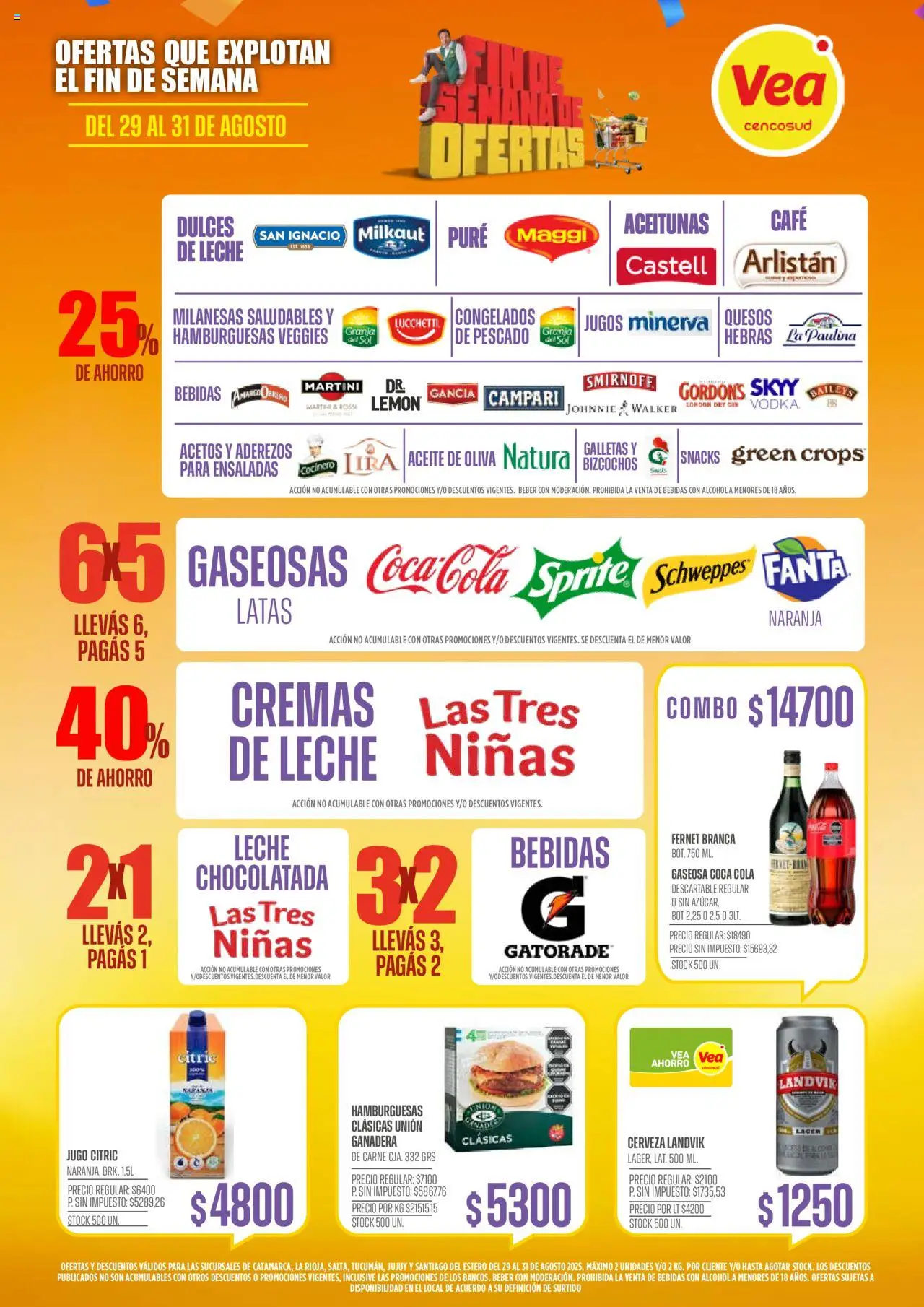 Vea ofertas - Catamarca │ válido desde el 29.08.2025 | Página: 4 | Productos: Fernet, Jugo, Bizcochos, Galletas