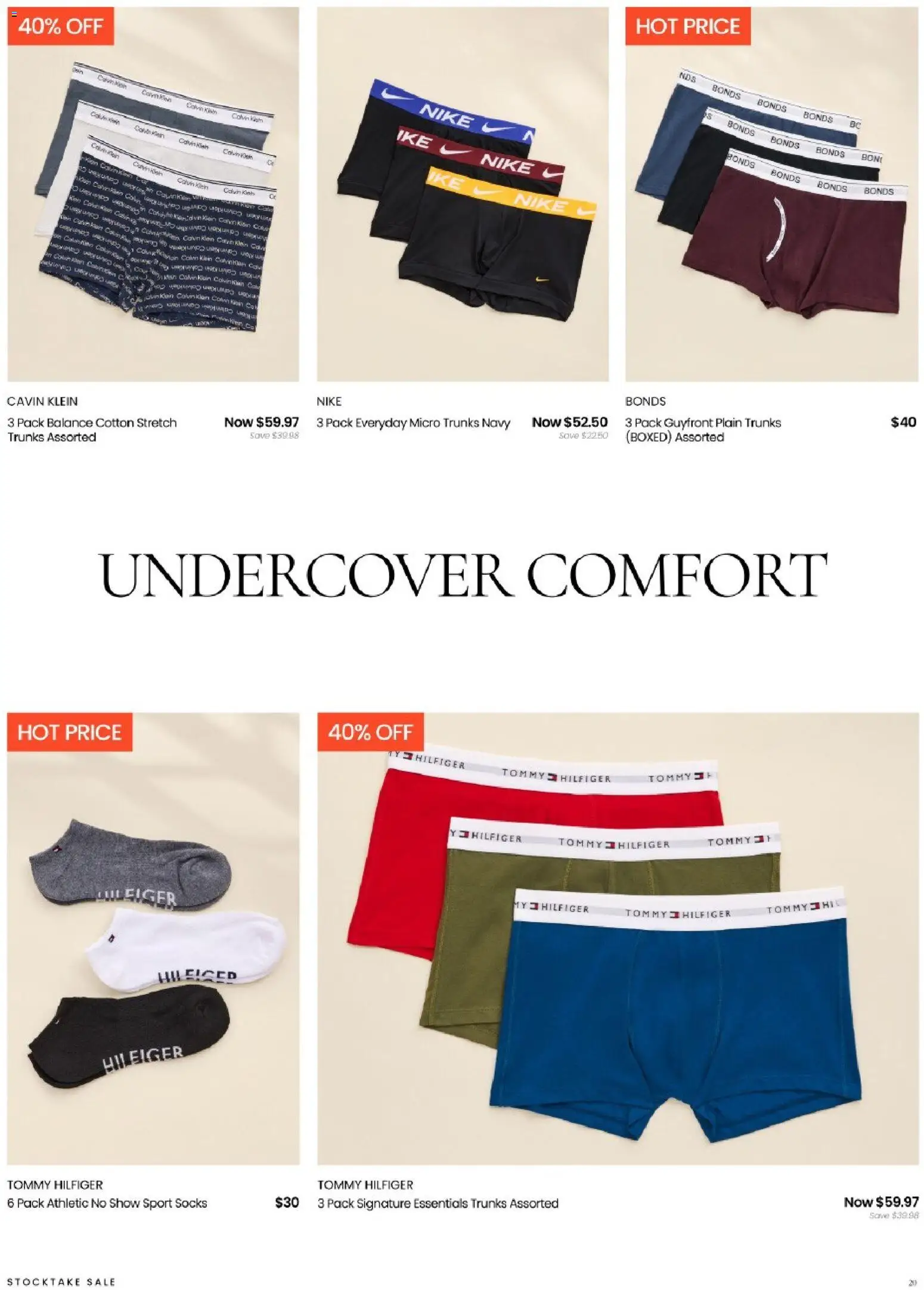 Myer catalogue - valid from 05.01.2026 | Page: 20 | Products: Socks, Trunks