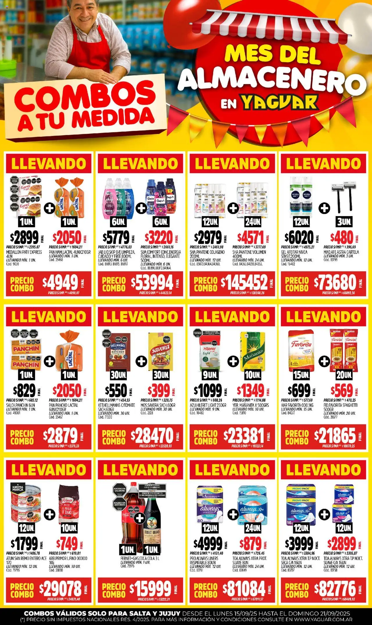 Yaguar - Salta │ válido desde el 15.09.2025 | Página: 2 | Productos: Mate, Ketchup, Atún, Pan