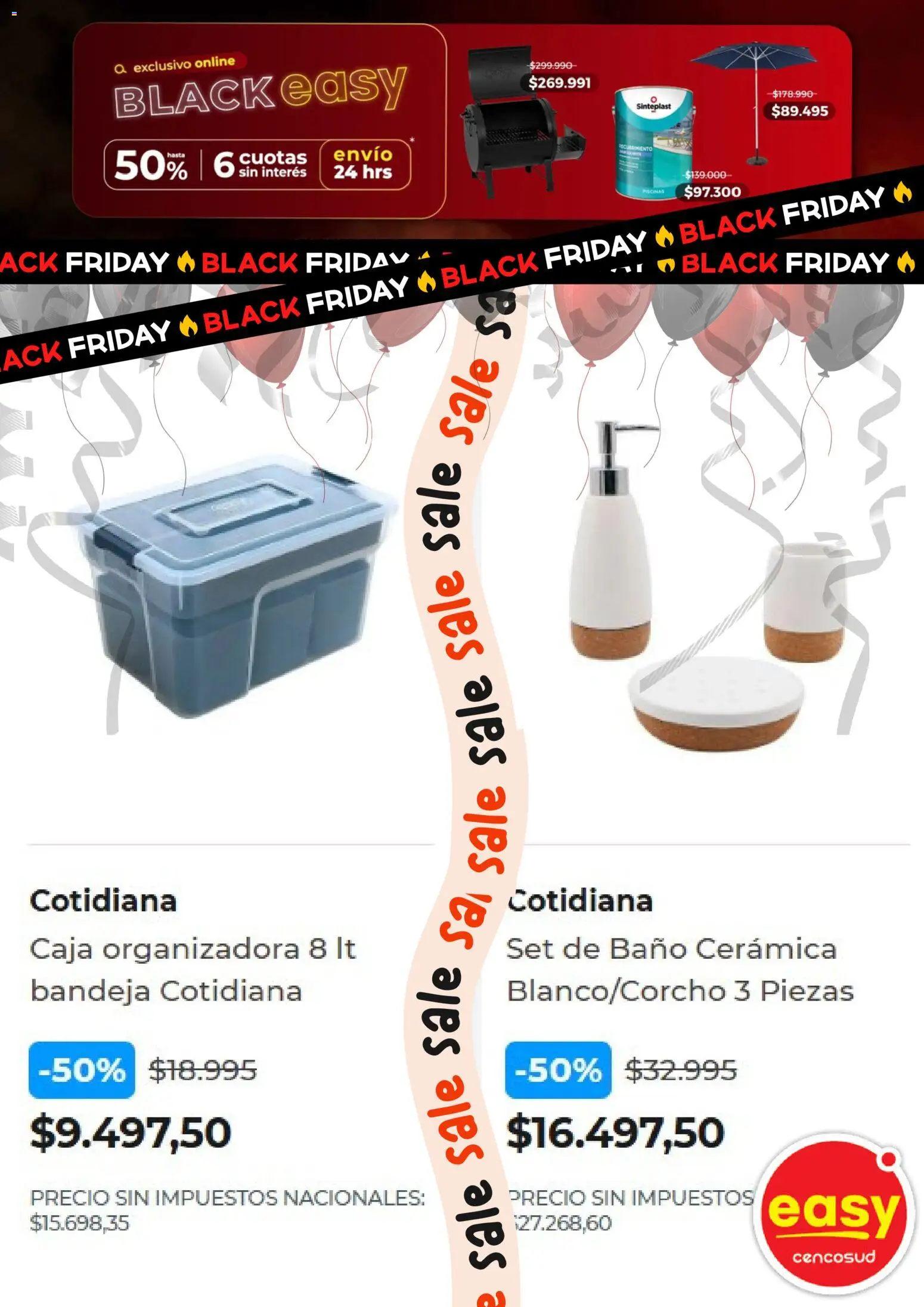 Easy - Black Friday │ válido desde el 20.10.2025 | Página: 13 | Productos: Caja, Baño, Bandeja