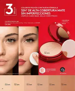 Catálogo Ésika Campaña 4 válido desde el 15.02.2026 | Página: 36 | Productos: Esponja, Espejo, Polvo, Mate