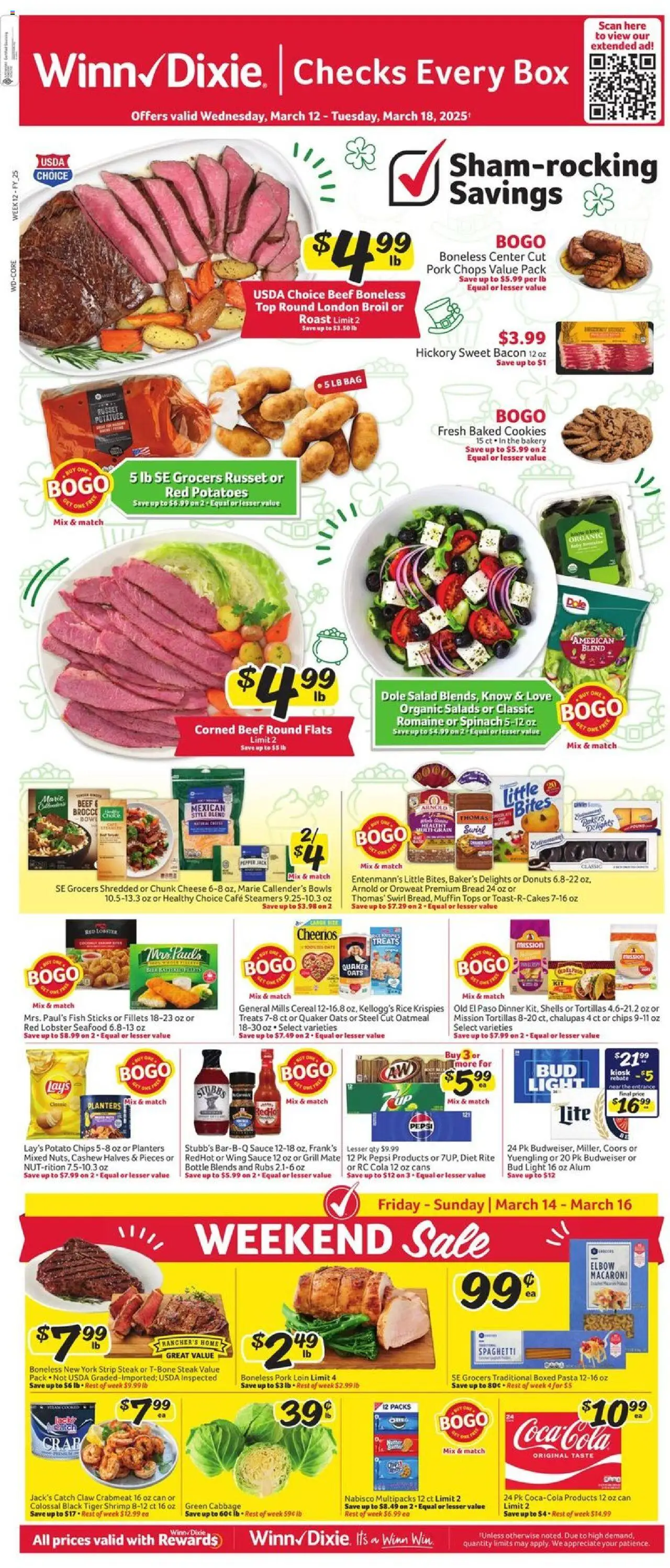 Winn Dixie Weekly Ad 03/12 03/18 2025 Sale