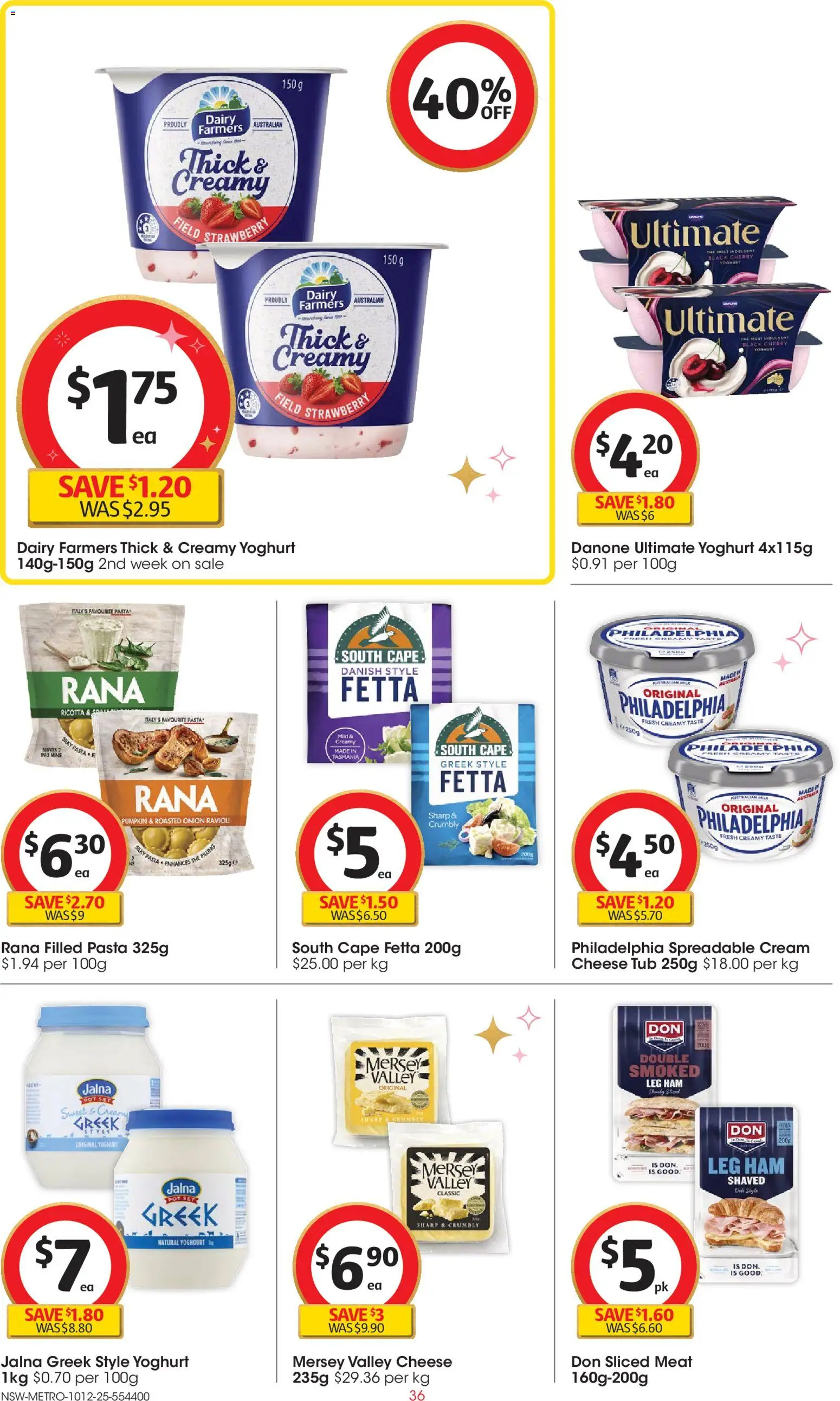 Coles catalogue - valid from 10.12.2025 | Page: 36 | Products: Yoghurt, Meat, Cream, Pumpkin