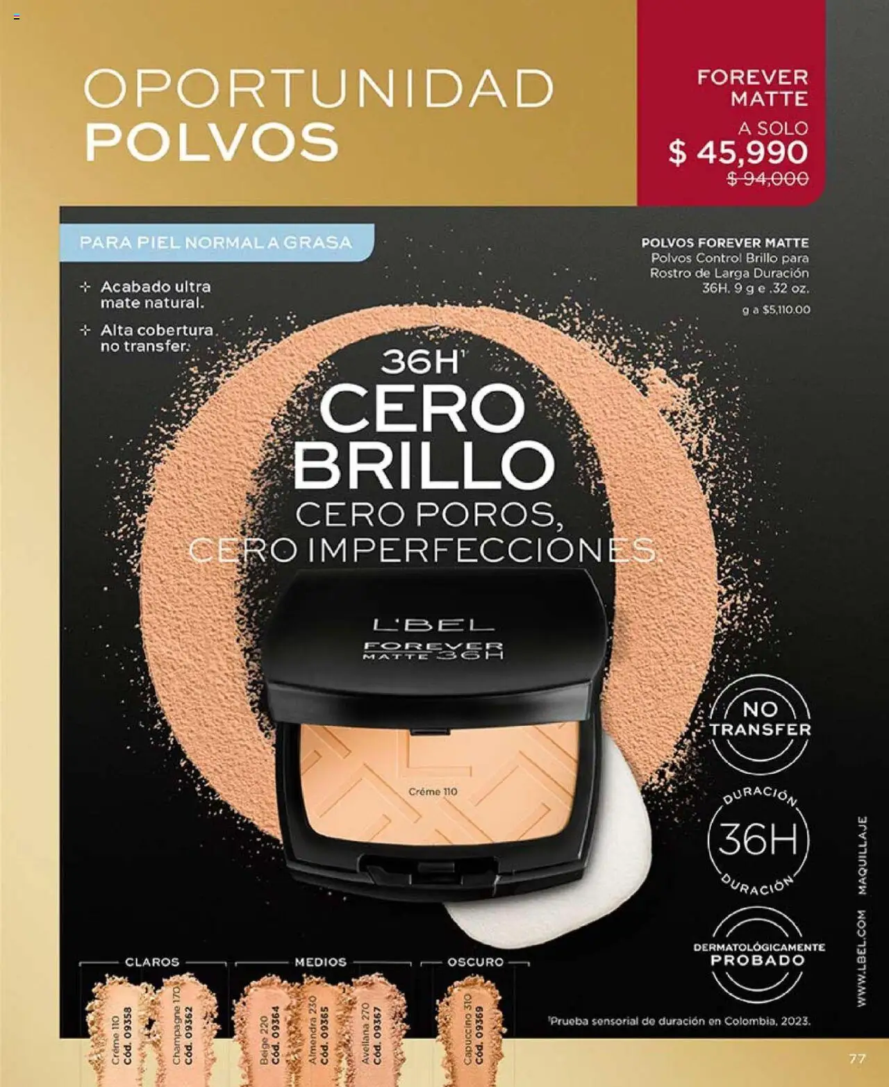 L'Bel revista - valida desde el 14.10.2025 | Página: 77 | Productos: Almendra, Brillo, Maquillaje