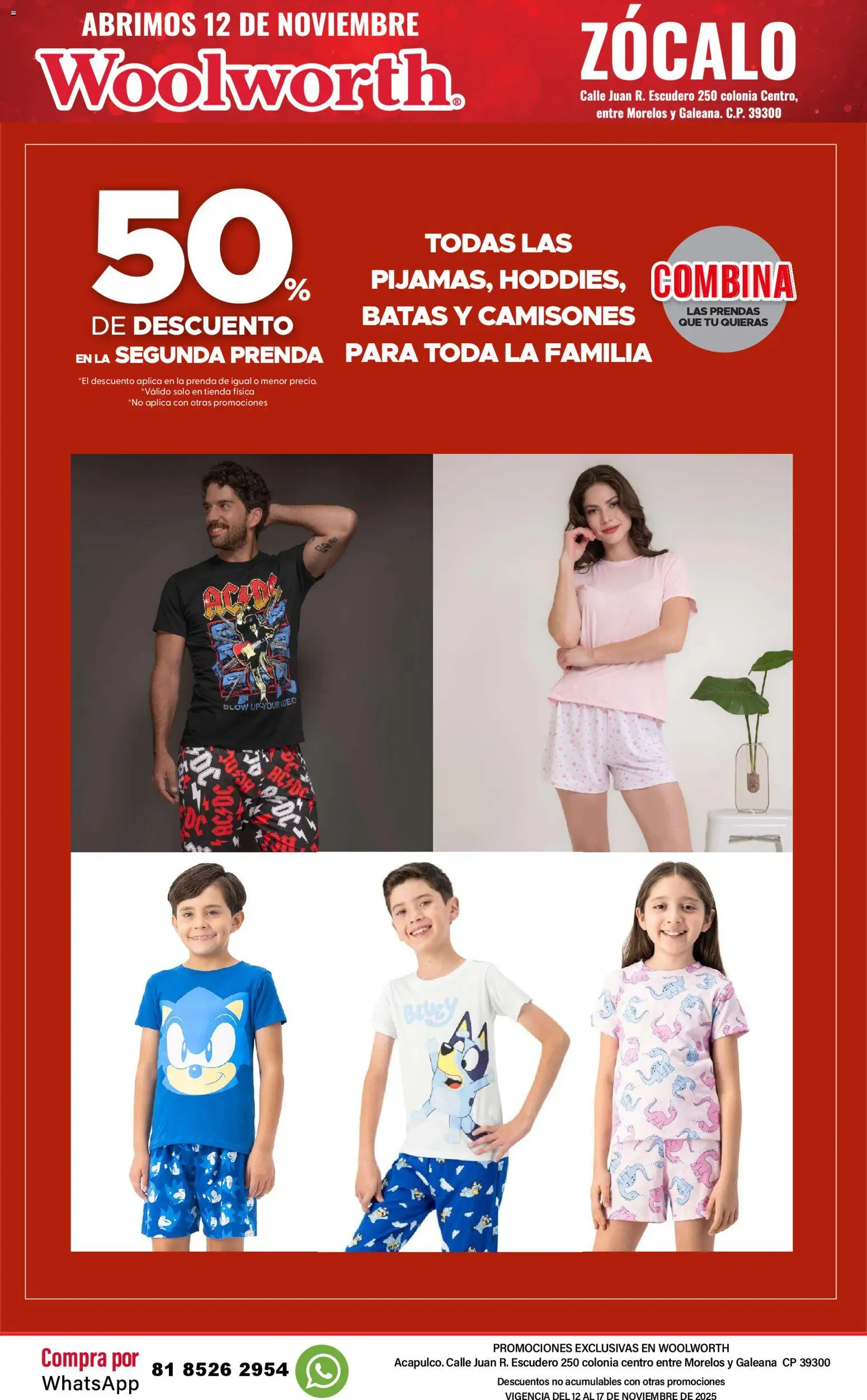 Nuevas ofertas de Del Sol y Woolworth válidas en toda la República Mexicana desde el 12.11.2025. ¡Encuentra las mejores ofertas en Del Sol y Woolworth catálogo Apertura Acapulco Centro 217! | Página: 10 | Productos: Zócalo