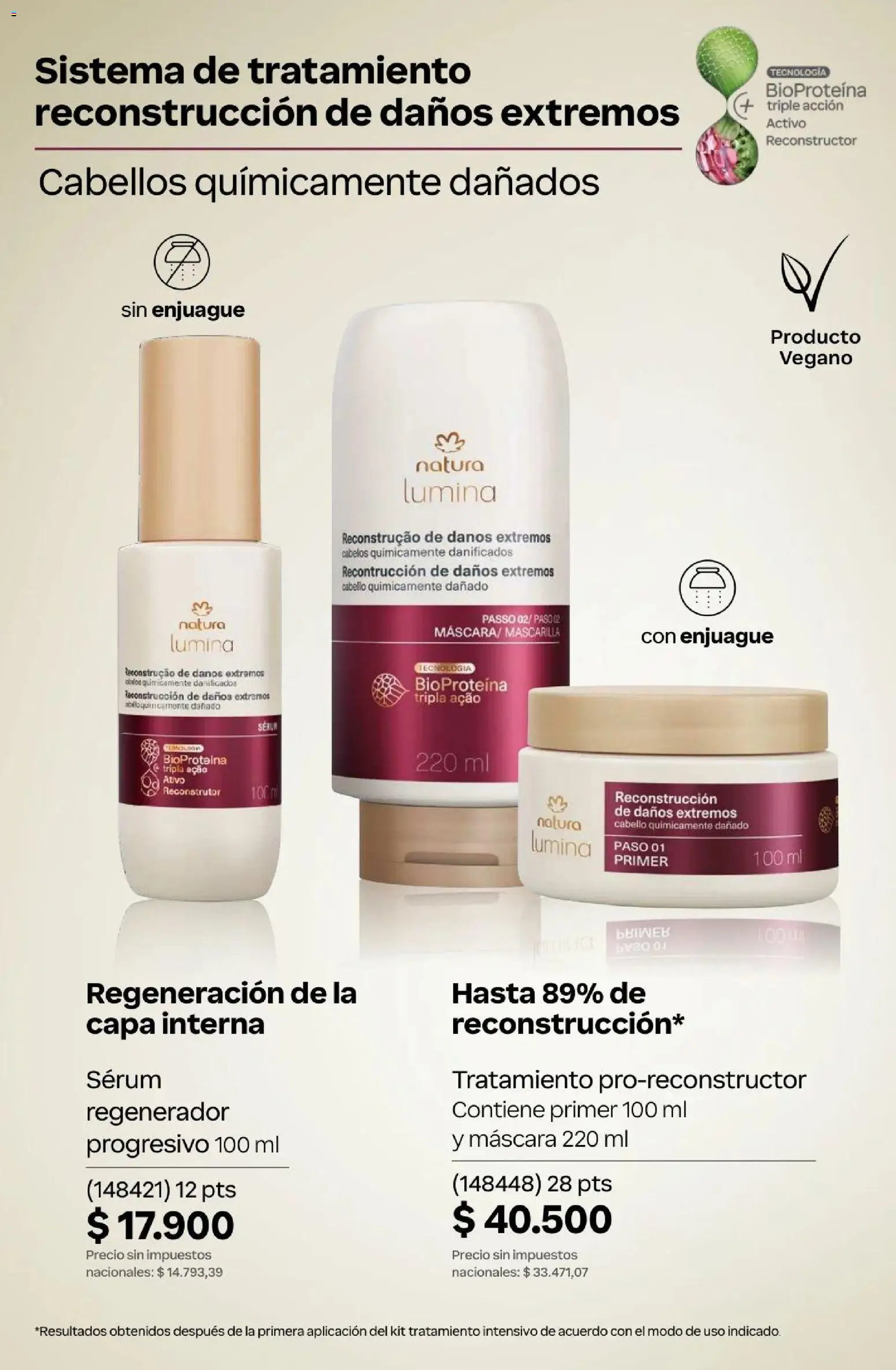 Natura Catálogo Ciclo 4/2026 │ válido desde el 01.04.2026 | Página: 255 | Productos: Mascarilla, Serum, Máscara
