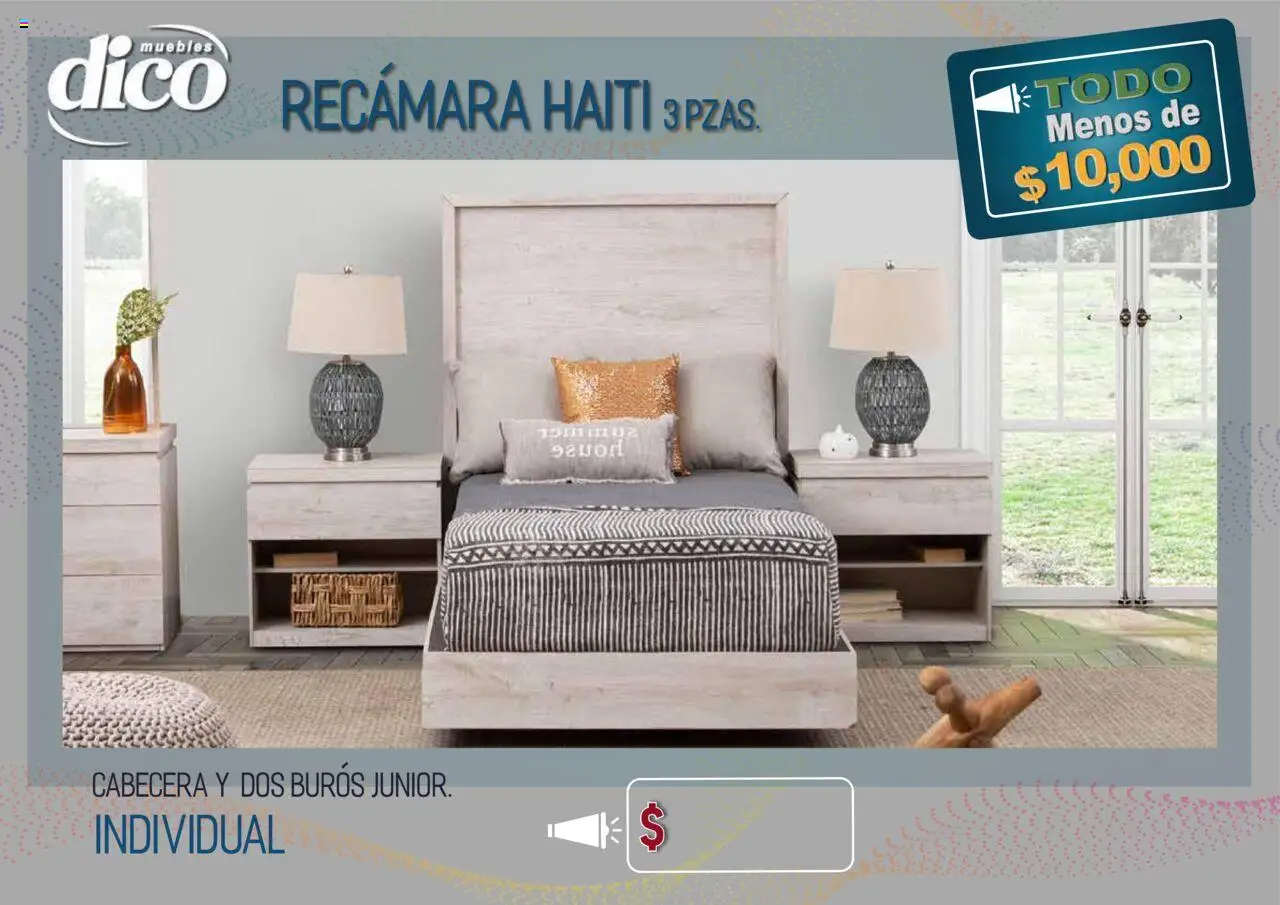 Nuevas ofertas de Muebles Dico válidas en toda la República Mexicana desde el 15.10.2025. ¡Encuentra las mejores ofertas en Muebles Dico - Catálogo TODO menos de 10000! | Página: 10 | Productos: Cabecera