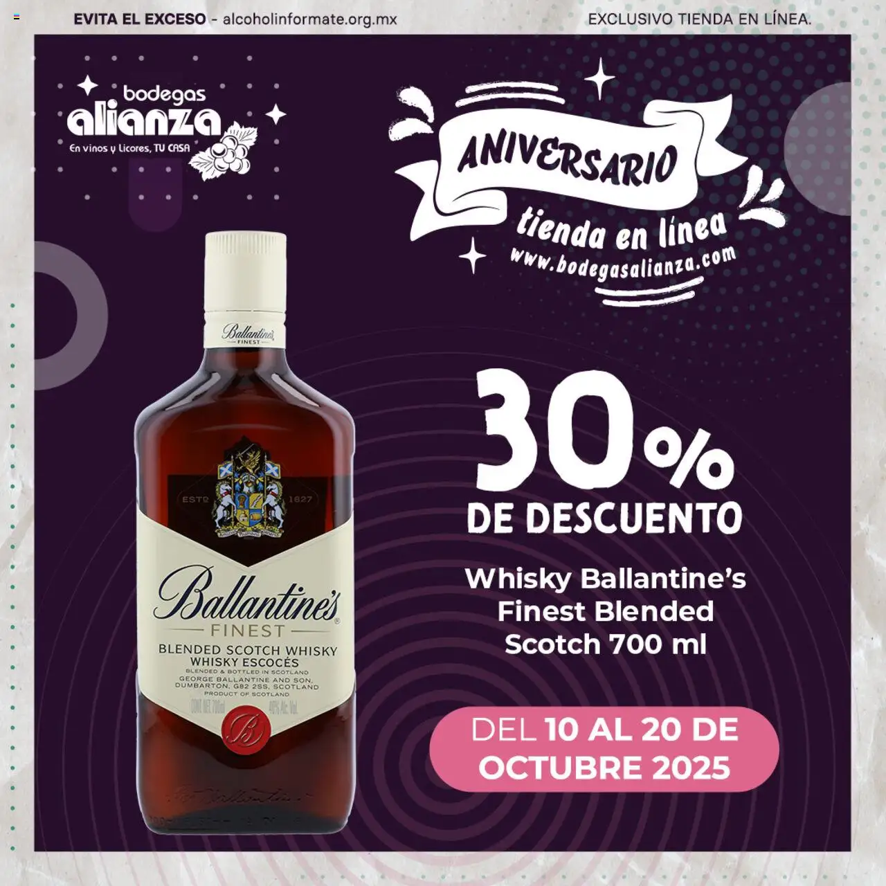 Nuevas ofertas de Bodegas Alianza válidas en toda la República Mexicana desde el 10.10.2025. ¡Encuentra las mejores ofertas en Bodegas Alianza - Catálogo Whiskey! | Página: 3 | Productos: Whisky