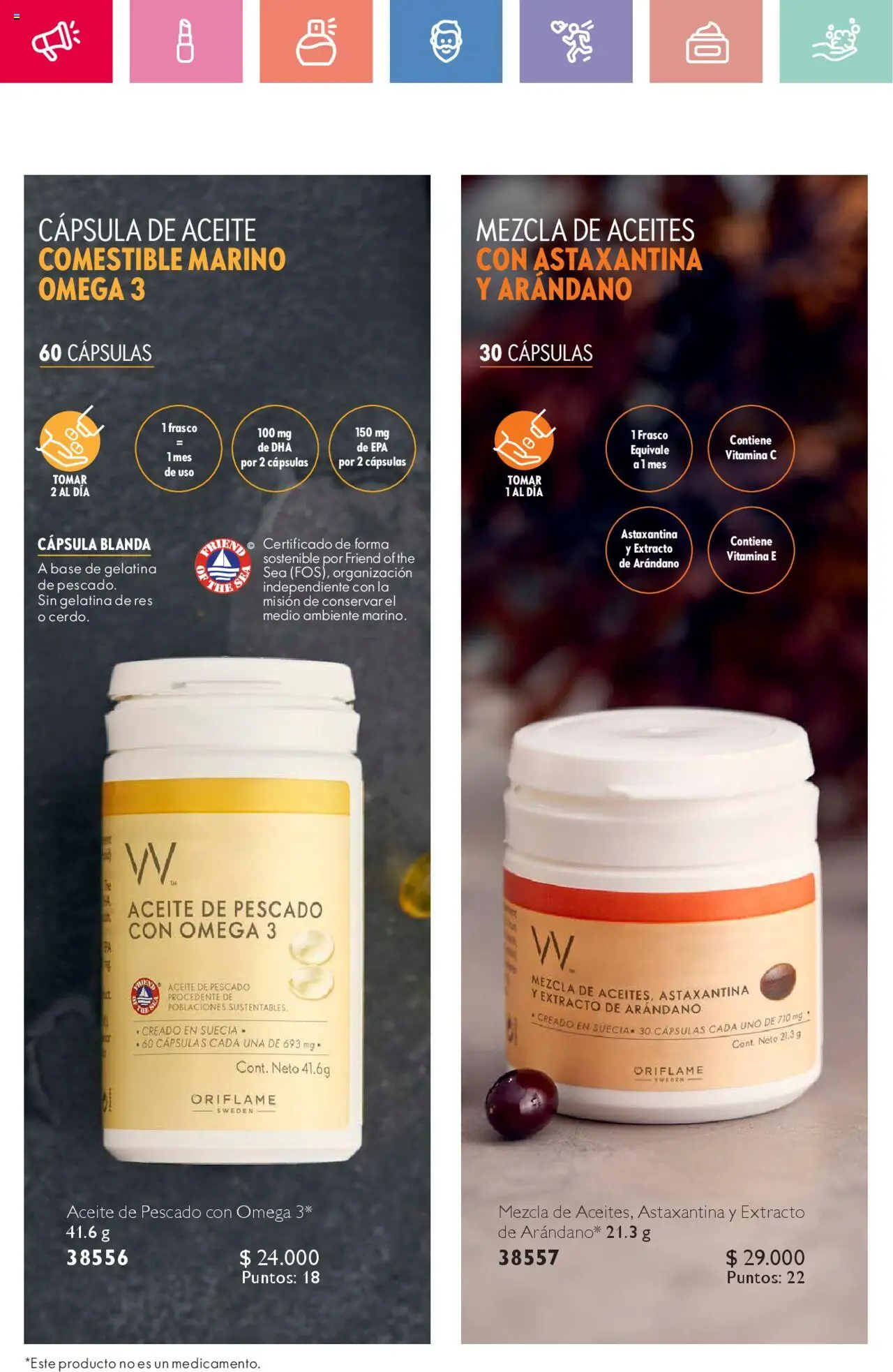 Oriflame catálogo │ válido desde el 02.08.2025 | Página: 36 | Productos: Base, Pescado, Aceite, Gelatina