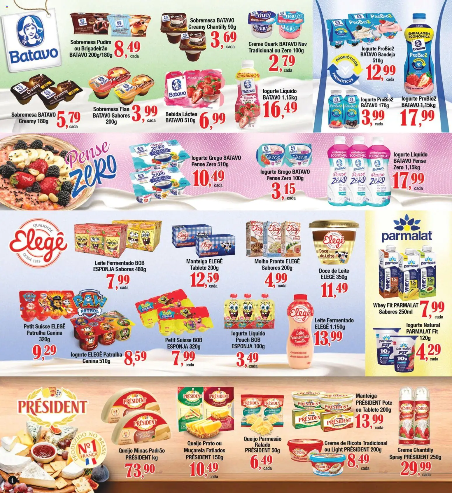 Supermercados Unidos Folheto - válido de 02.03.2026 | Página: 5 | Produtos: Queijo, Creme, Doce de leite, Leite fermentado