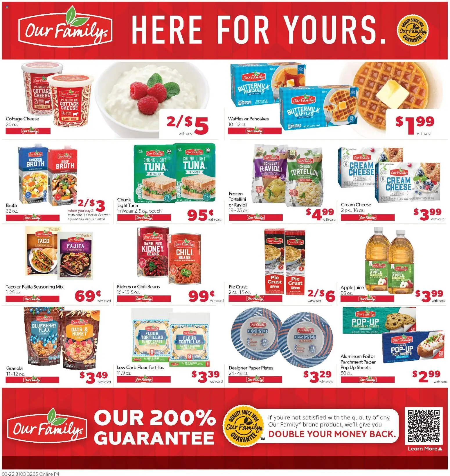 Family Fare Weekly Ad - ND - valid from 22.03.2026 | Page: 9 | Products: Cheese, Juice, Cream, Cottage cheese