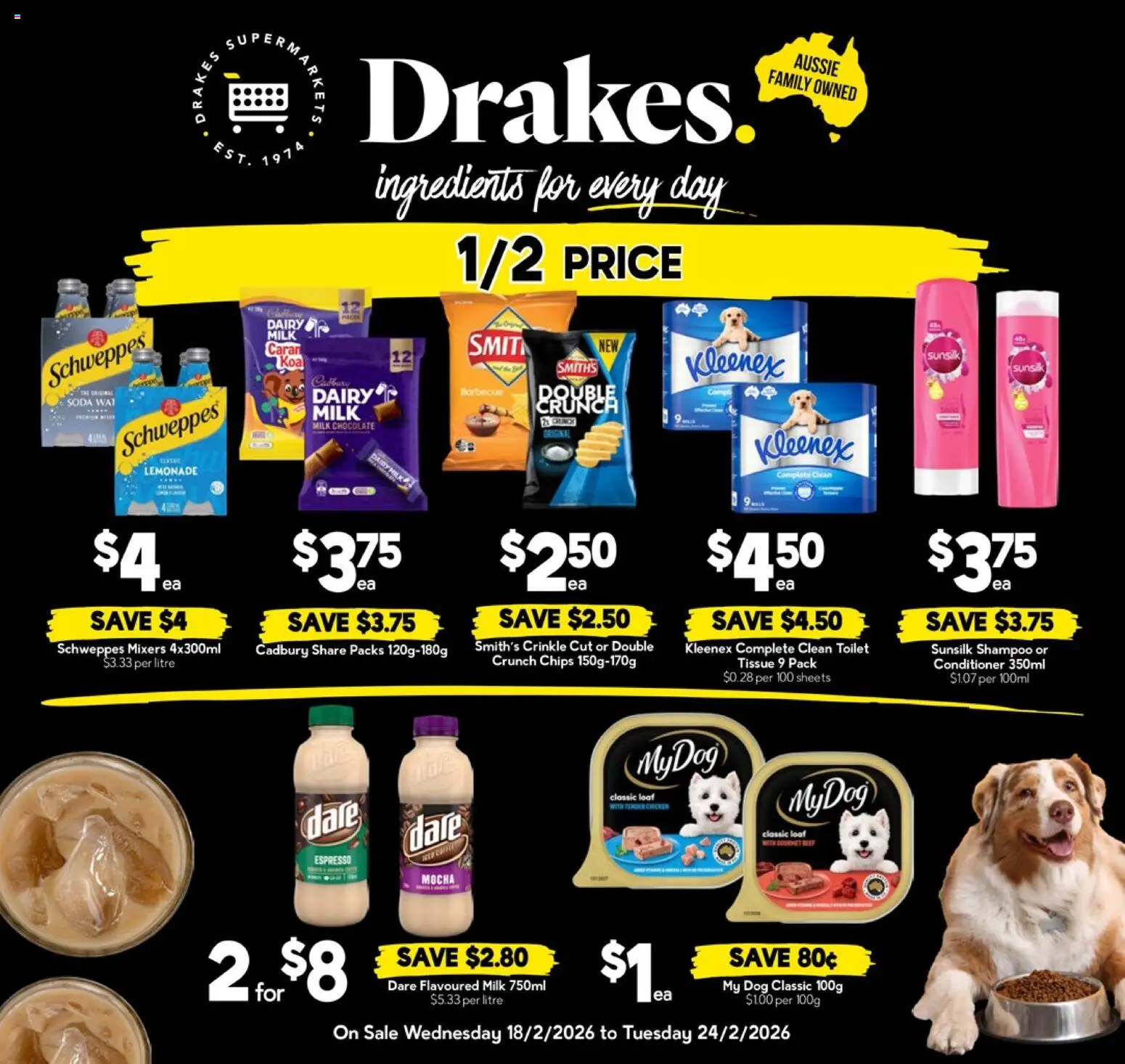 Drakes catalogue - valid from 18.02.2026 | Page: 16 | Products: Toilet, Dairy, Shampoo, Conditioner
