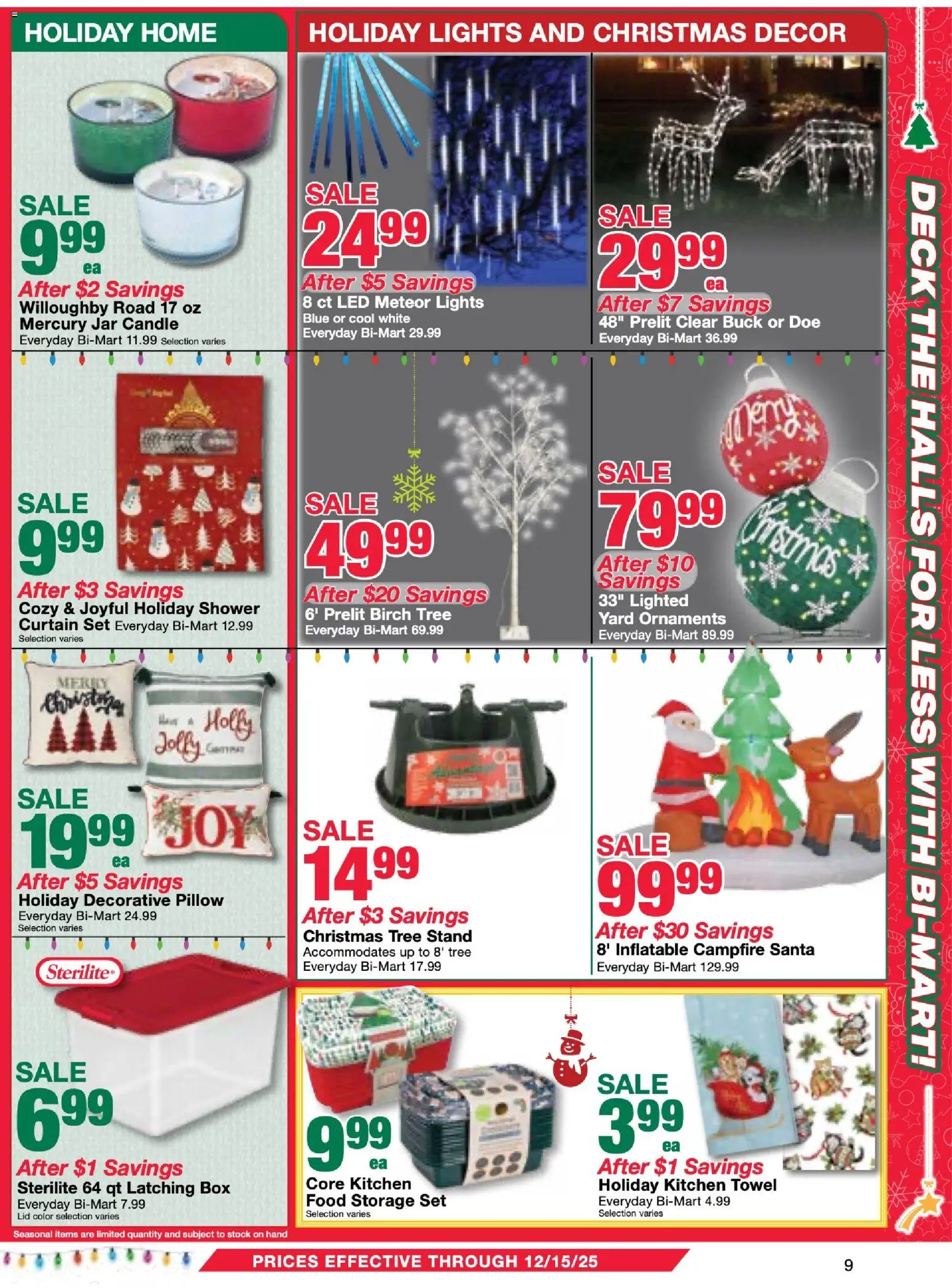 Bi-Mart Membership Savings Book - valid from 02.12.2025 | Page: 9 | Products: Pillow, Box, Shower