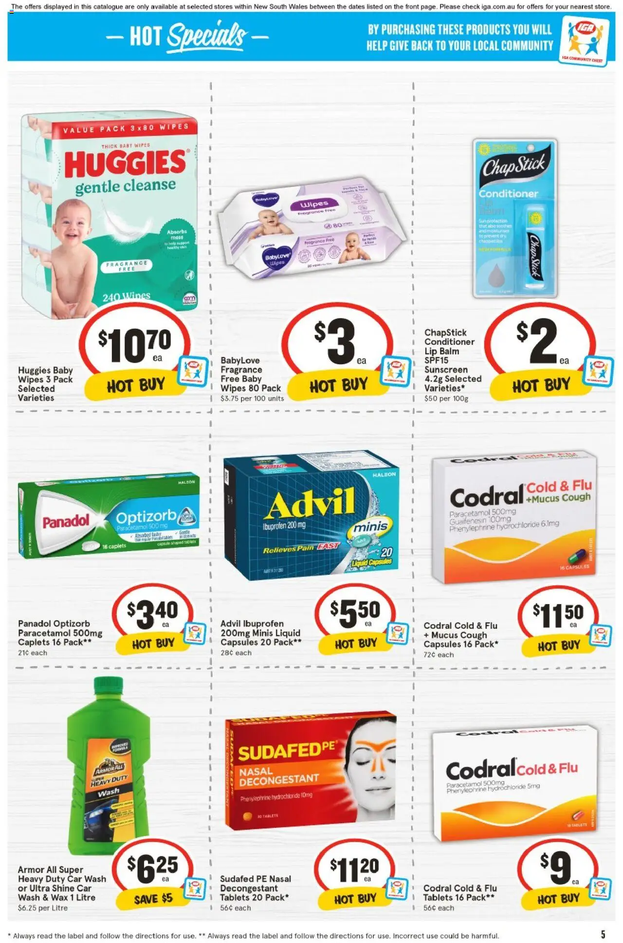 IGA catalogue - valid from 06.08.2025 | Page: 5 | Products: Decor, Beef, Water, Batteries
