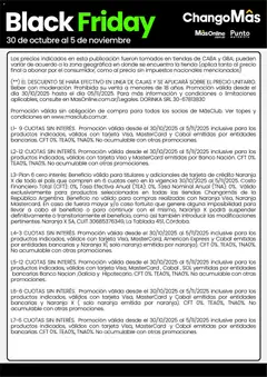 Vista previa Changomas Black Friday válido desde el 30.10.2025 | Página: 21 | Productos: Caso, Banco, Sobre