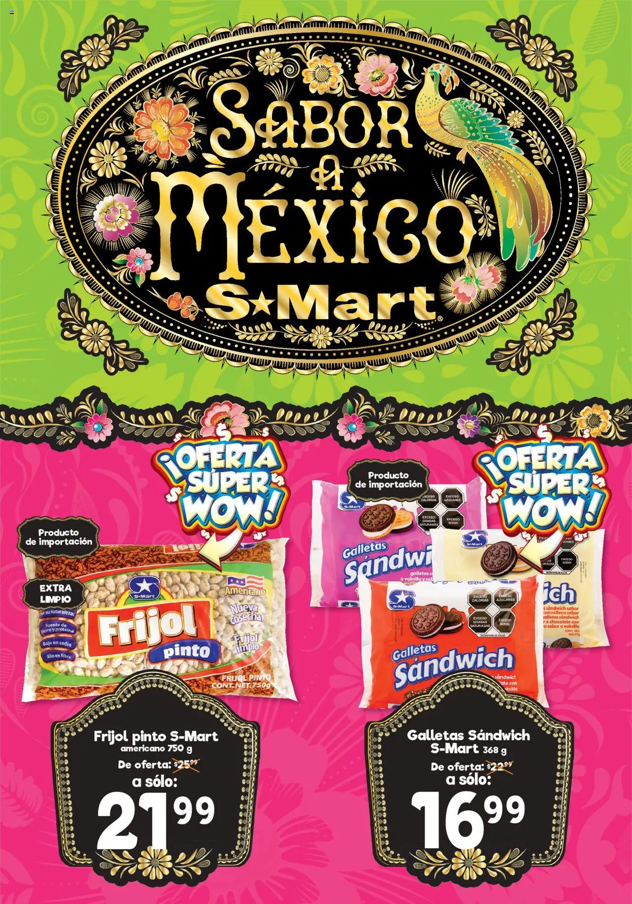 Nuevas ofertas de S-Mart válidas en toda la República Mexicana desde el 19.08.2025. ¡Encuentra las mejores ofertas en S-Mart - Folleto - Juarez! | Página: 3 | Productos: Fuente, Sal, Chocolate, Galletas