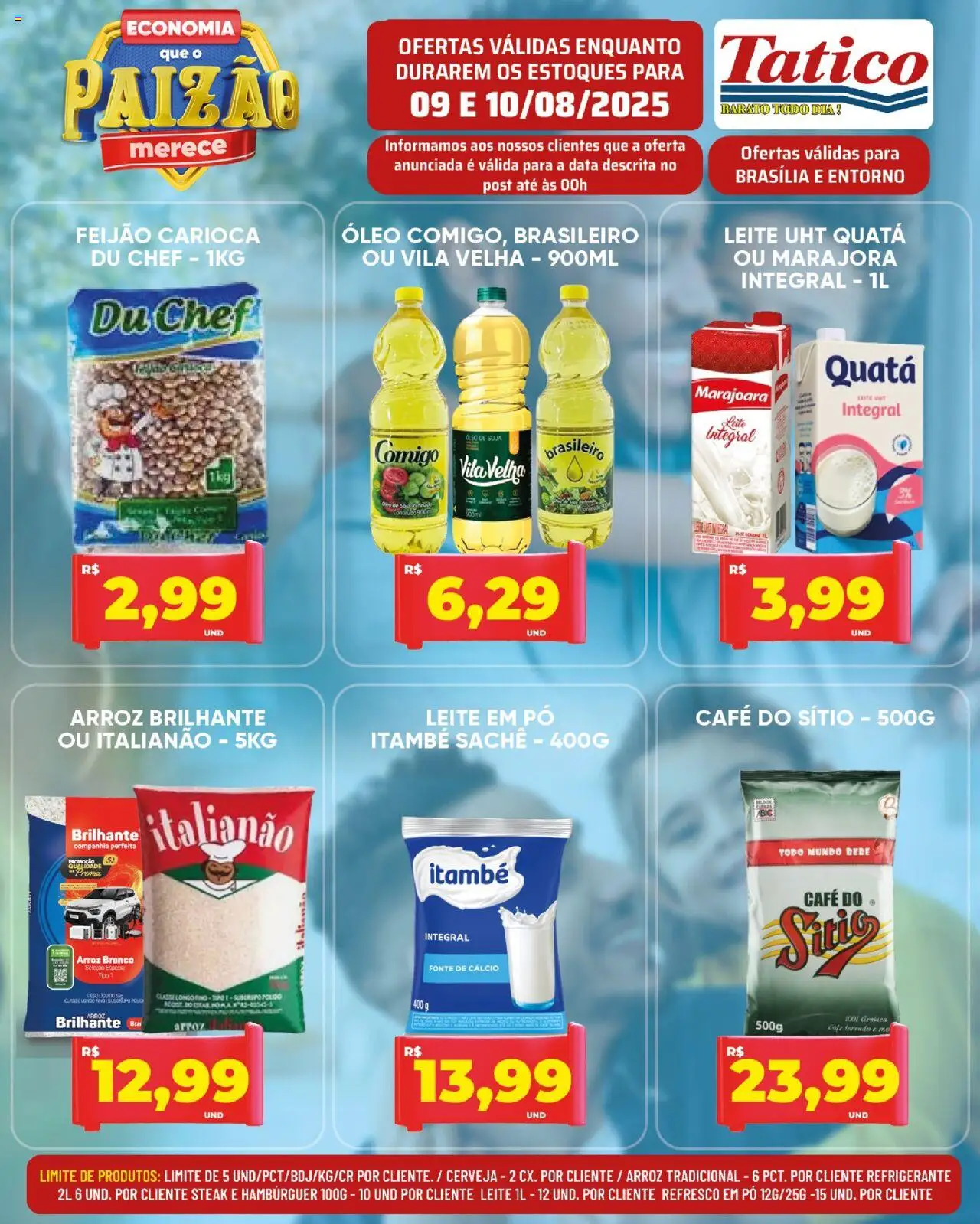 Tatico Folheto - válido de 09.08.2025 | Página: 2 | Produtos: Óleo, Café, Cálcio, Refrigerante