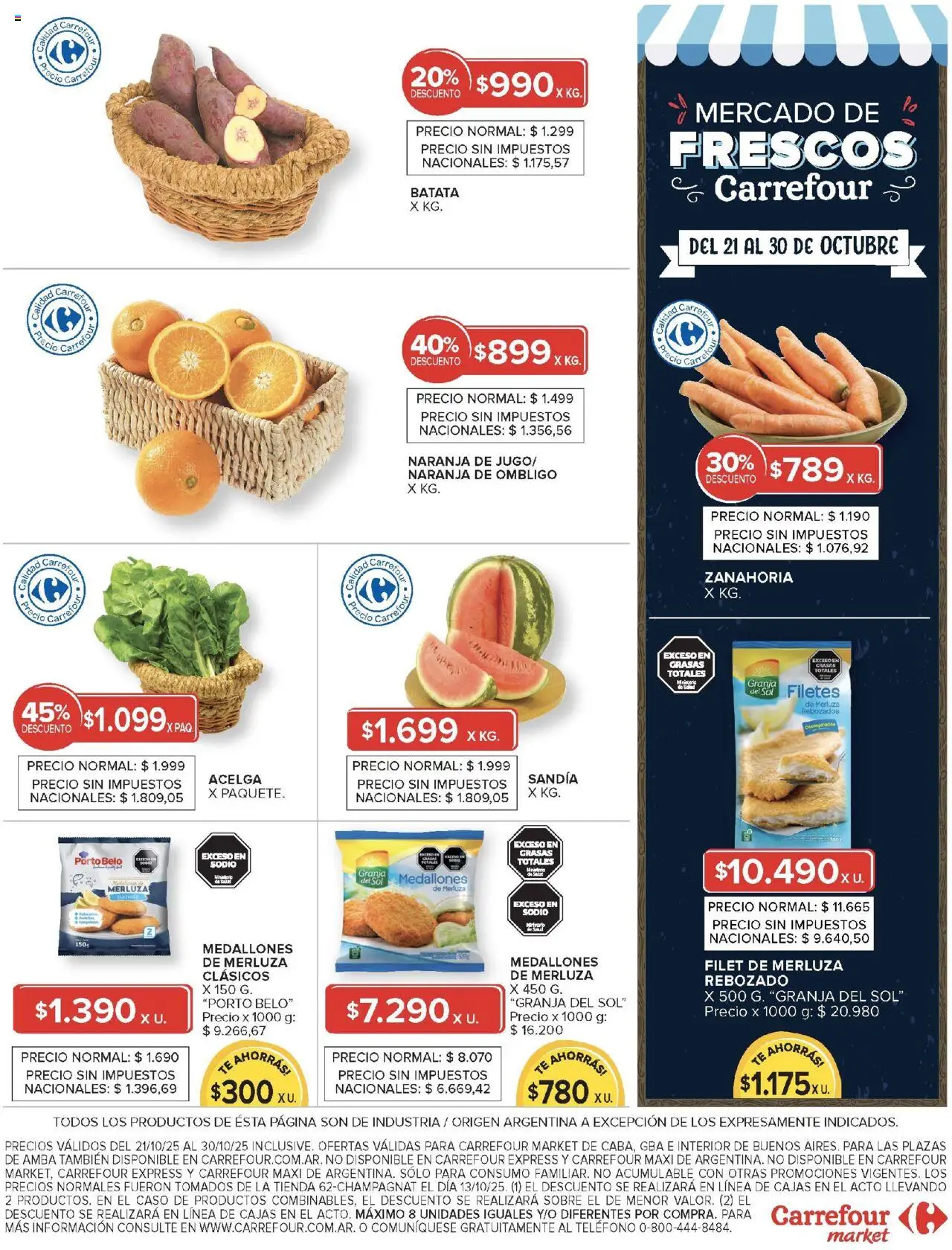 Carrefour - Ofertas Carrefour | 21 al 30 Octubre - 877a82af-aec3-47b2-a5ca-060b2cfa1f47 │ válido desde el 21.10.2025 | Página: 33 | Productos: Caso, Batata, Sandía, Té