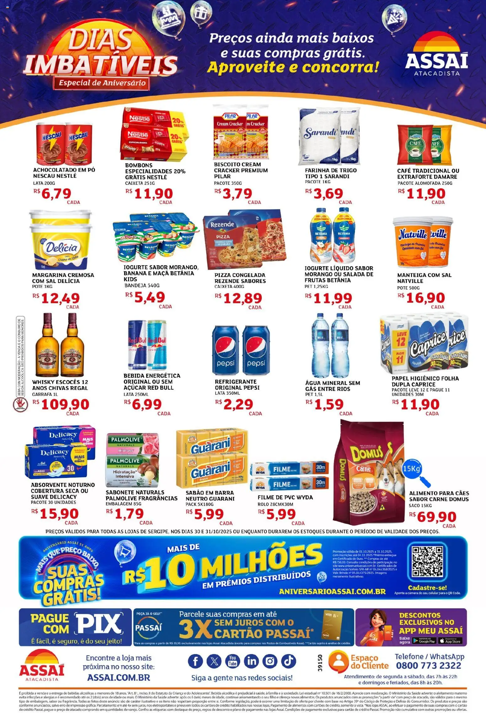 Assaí Atacadista Folheto - válido de 30.10.2025 | Página: 2 | Produtos: Whisky, Café, Carne, Açúcar