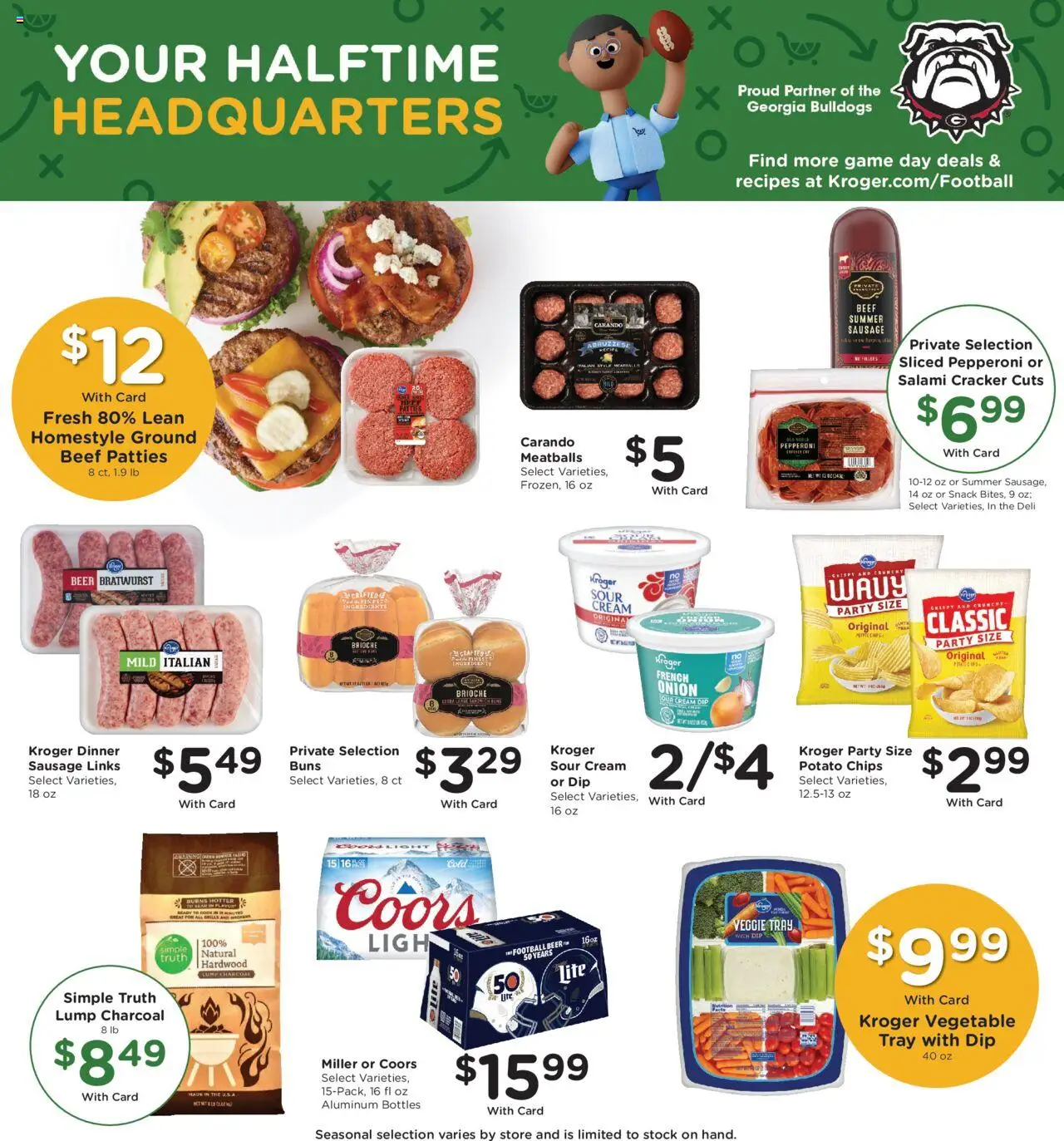 Kroger Weekly Ad - valid from 08.10.2025 | Page: 8 | Products: Salami, Beef, Game, Onion