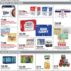 Preview of Fareway weekly ads valid from 27.10.2025 | Page: 9 | Products: Wine, Beer, Water, Peach