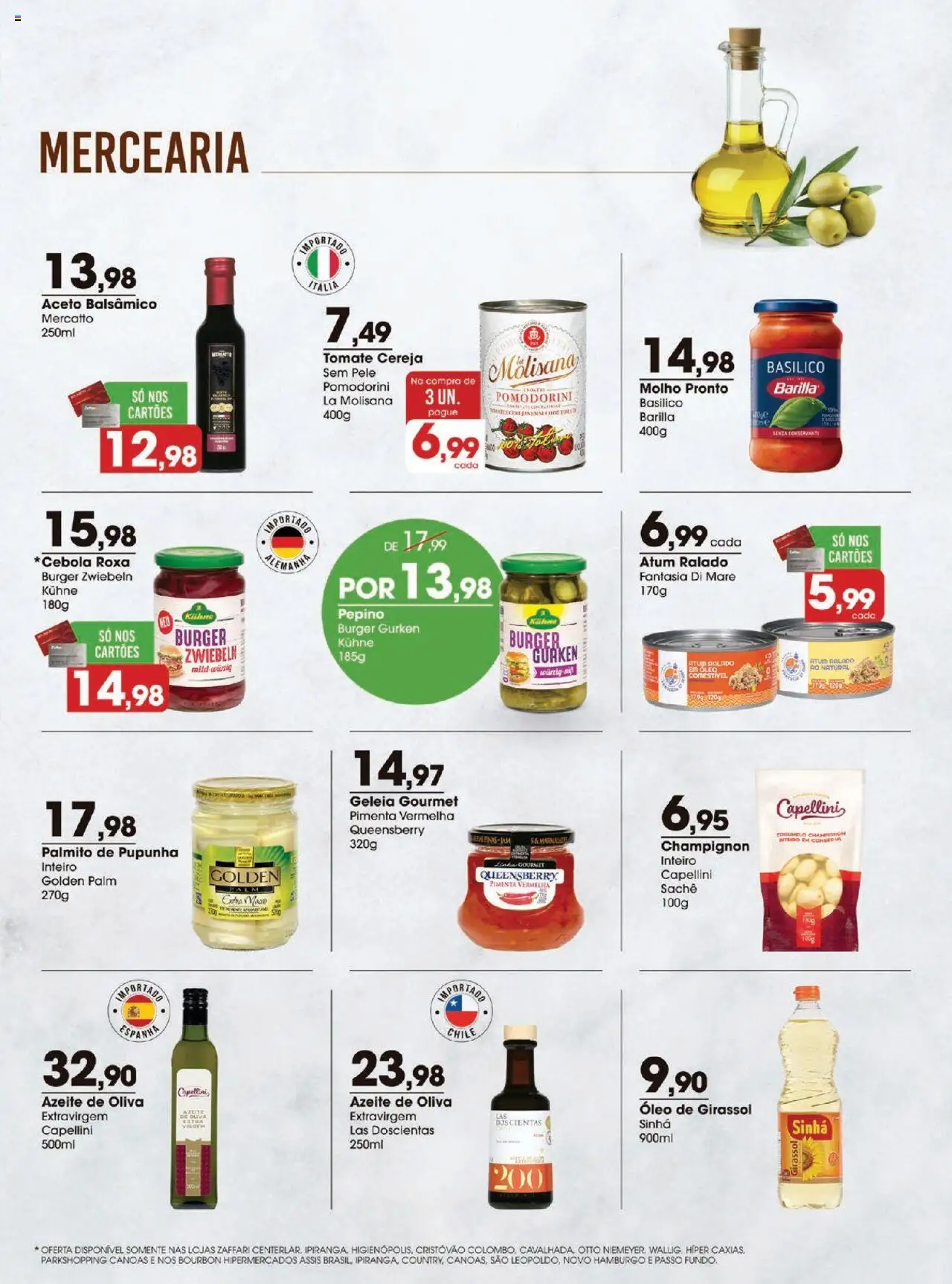 Zaffari Folheto - válido de 09.09.2025 | Página: 3 | Produtos: Cereja, Cogumelo, Bourbon, Atum