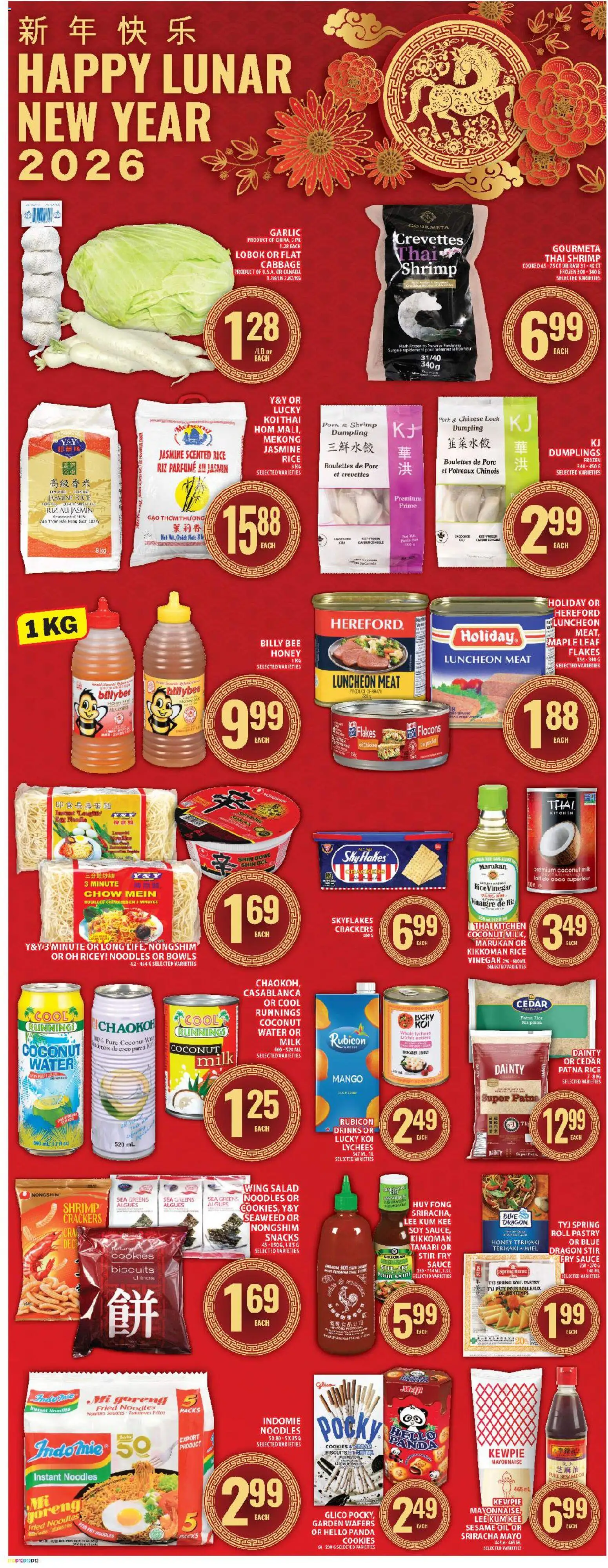Food Basics flyer valid from 08.01.2026 | Page: 14 | Products: Noodles, Cream, Hat, Chicken