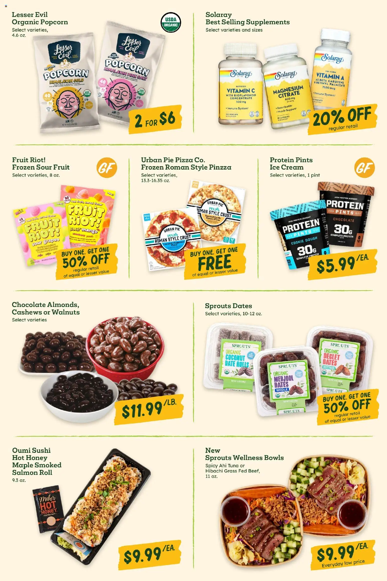 Sprouts Weekly Ad - valid from 04.03.2026 | Page: 3 | Products: Chocolate, Cream, Salt, Grapes
