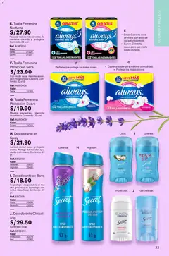 Vista previa de folleto Leonisa - Catálogo de la Leonisa válido desde 26.12.2025 | Página: 33 | Productos: Desodorante, Antitranspirante, Toalla, Crema