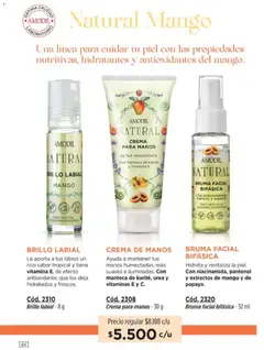 Vista previa Catálogo Amodil Campaña 1/2026 válido desde el 01.01.2026 | Página: 64 | Productos: Brillo, Crema de manos, Bruma, Crema
