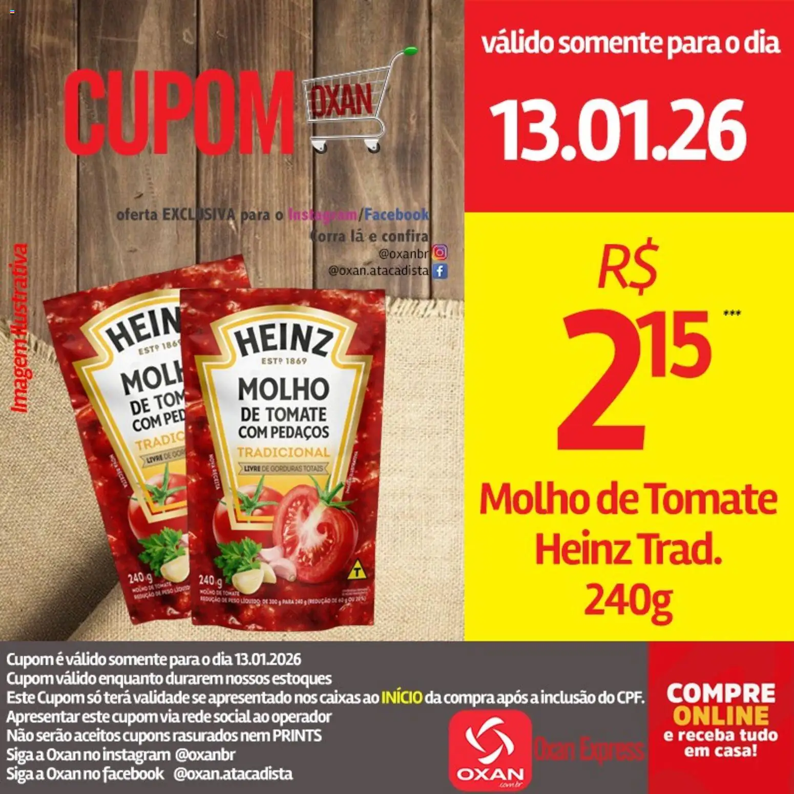Oxan Atacadista Folheto - válido de 13.01.2026 | Página: 18 | Produtos: Molho de tomate