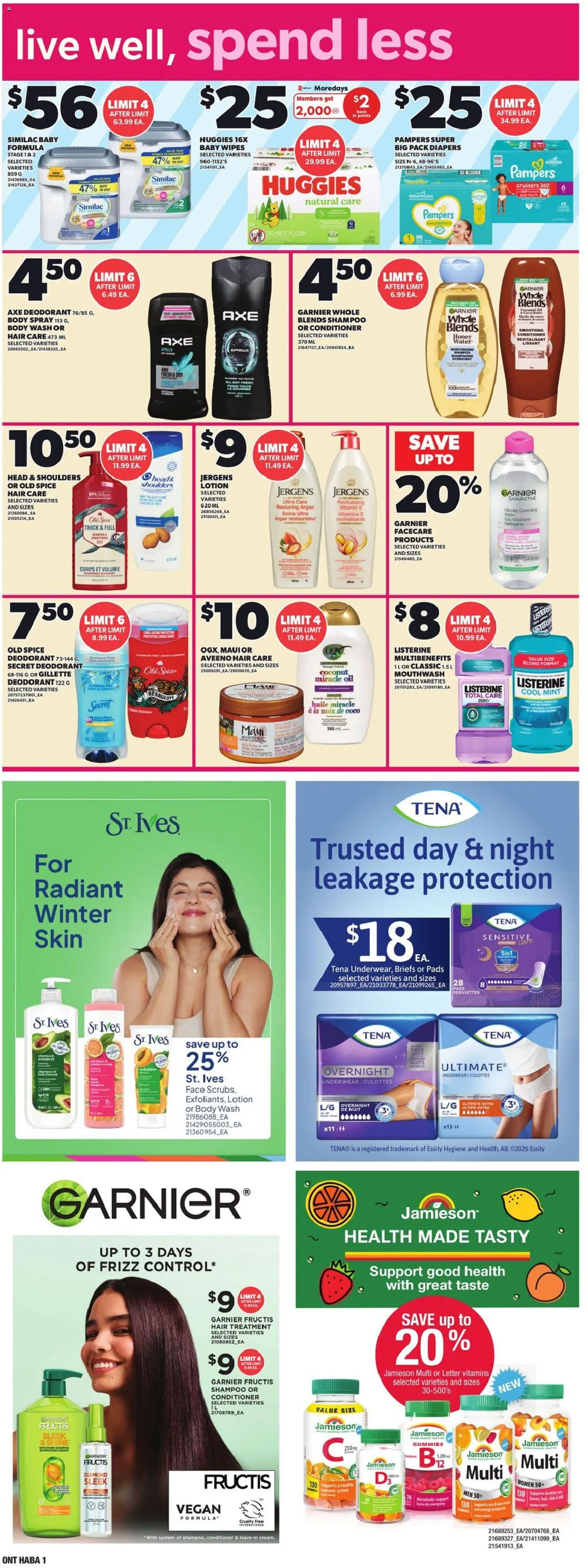 Zehrs flyer valid from 19.03.2026 | Page: 19 | Products: Shampoo, Body wash, Mouthwash, Briefs