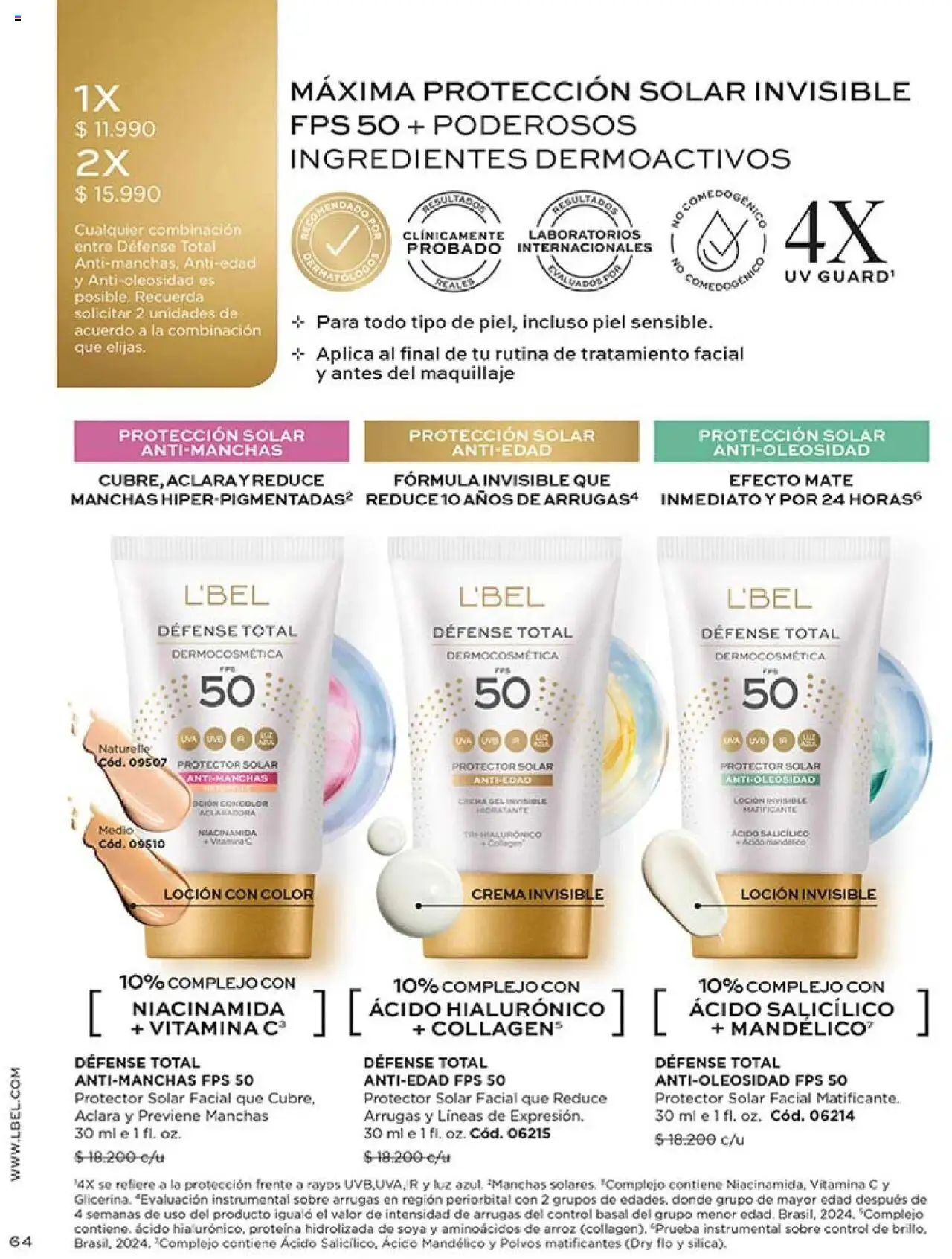 Catálogo L'Bel Campaña 17 │ válido desde el 14.10.2025 | Página: 64 | Productos: Uva, Protector solar, Arroz, Crema