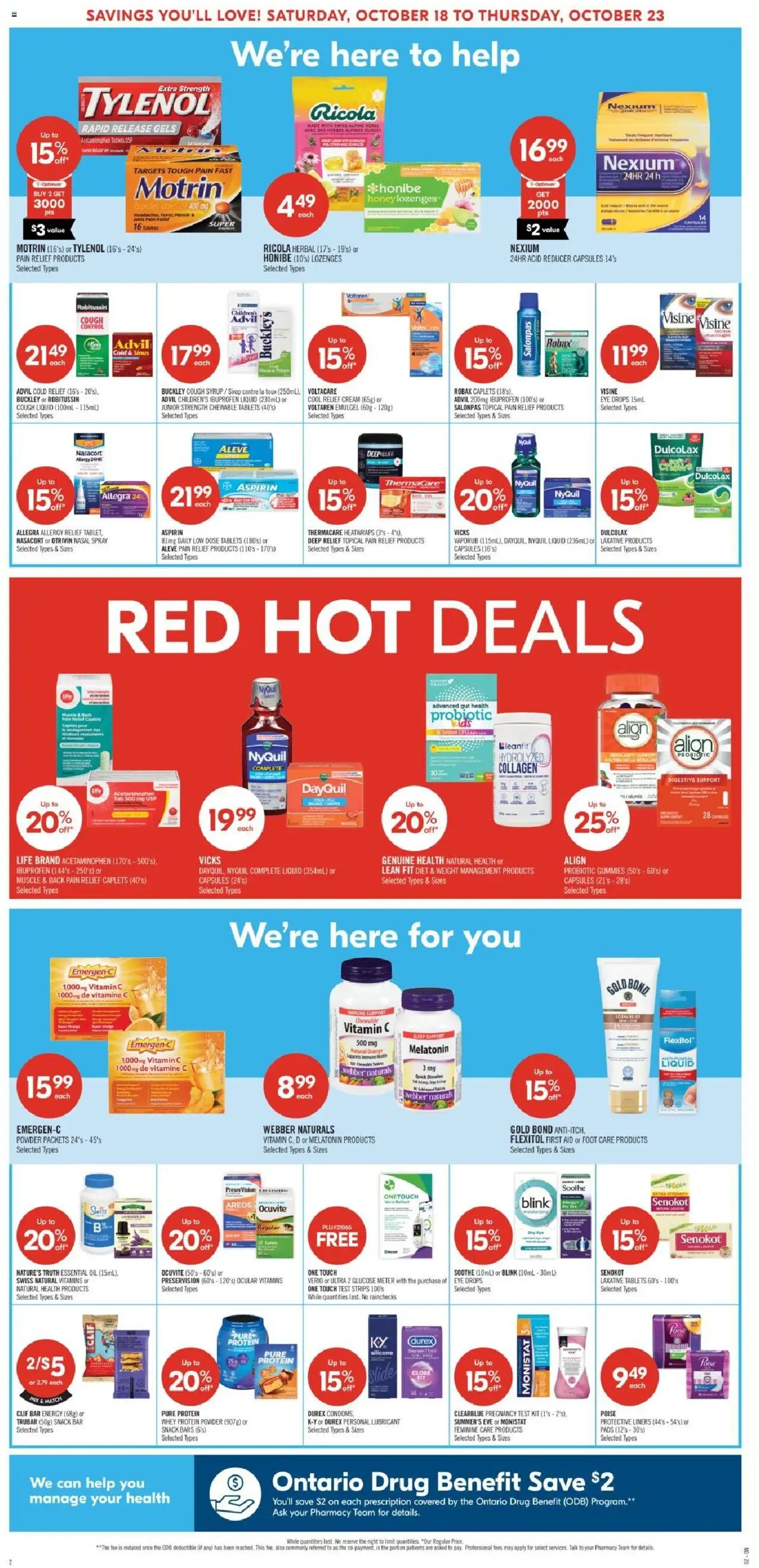 Shoppers flyer valid from 18.10.2025 | Page: 4 | Products: Cream, Powder, Oil