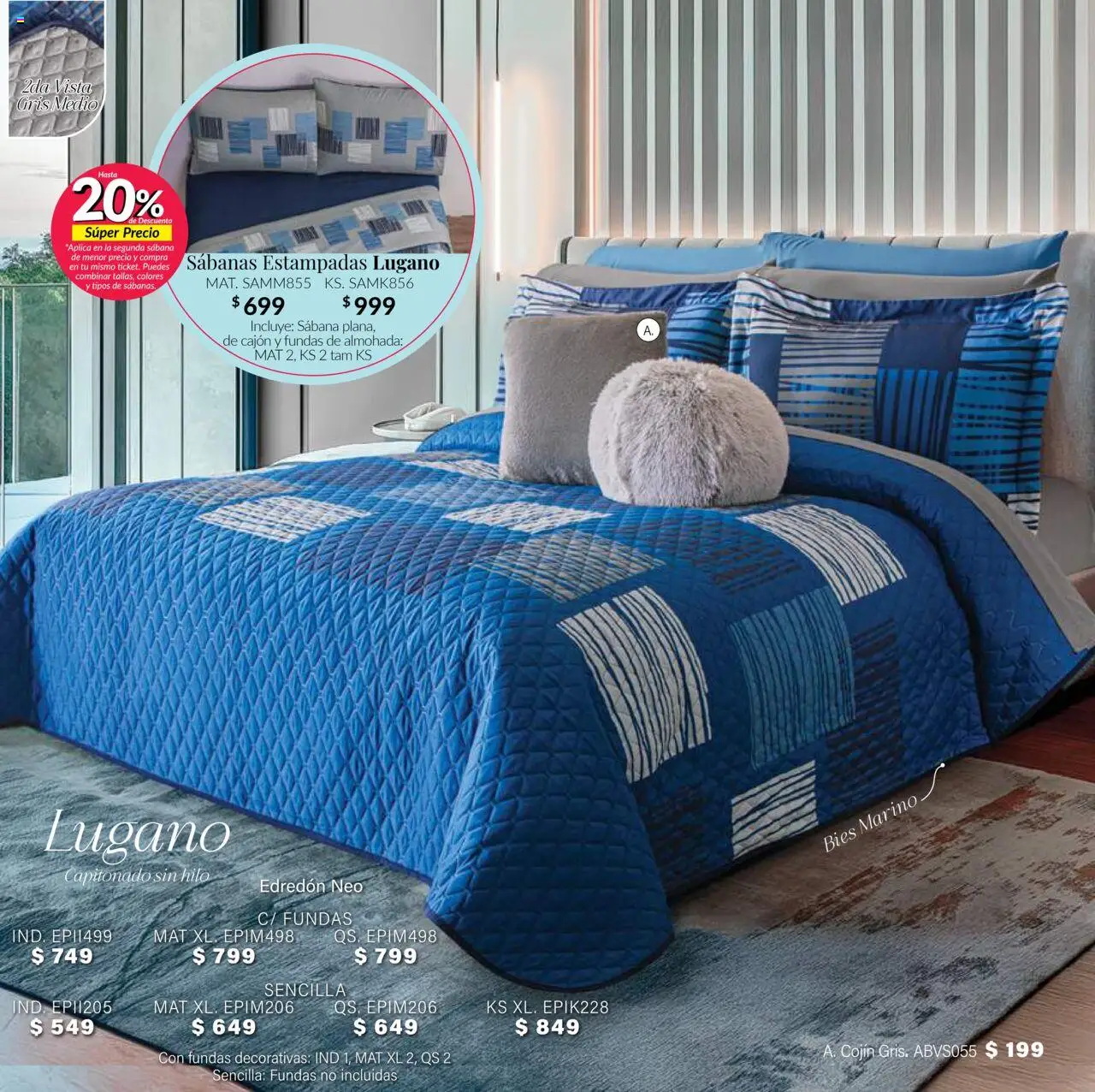 Nuevas ofertas de Colchas Concord válidas en toda la República Mexicana desde el 01.08.2025. ¡Encuentra las mejores ofertas en Colchas Concord - Catálogo! | Página: 170 | Productos: Almohada, Sabanas