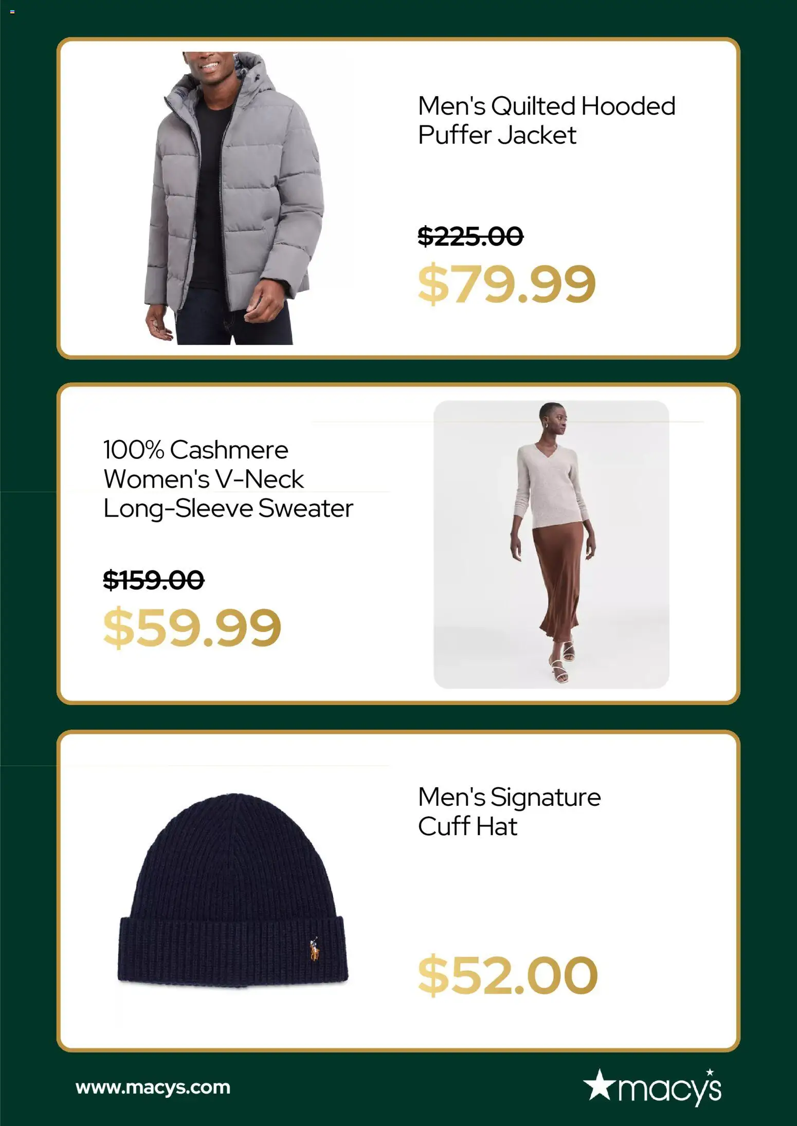 Macy's Weekly Ad - valid from 17.12.2025 | Page: 6 | Products: Sweater, Jacket, Hat