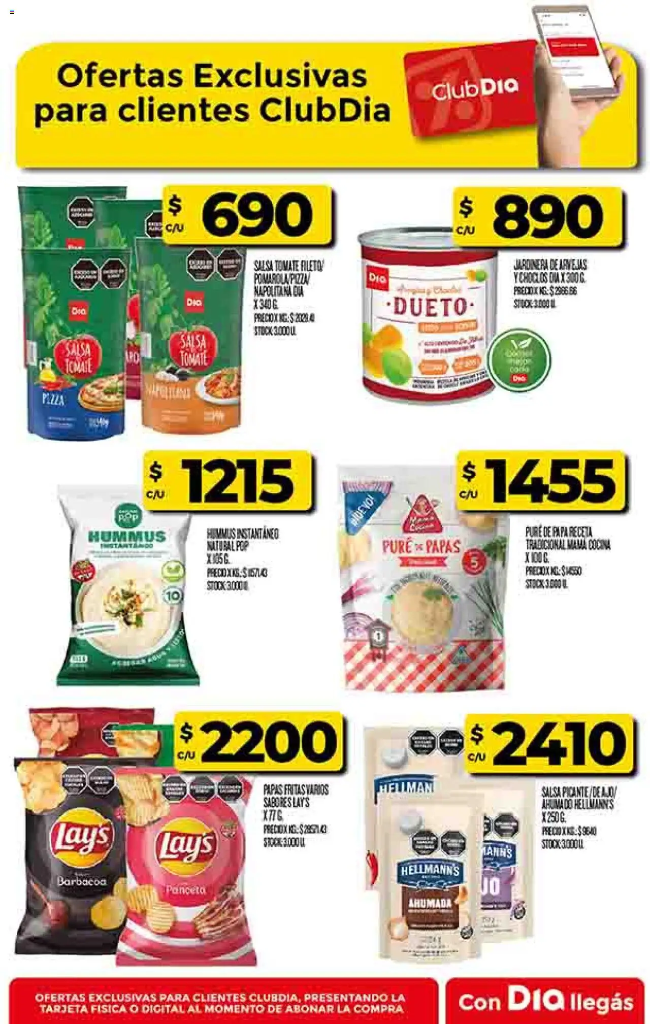Supermercado DIA Ofertas │ válido desde el 13.08.2025 | Página: 40 | Productos: Papa, Arvejas, Tomate, Papas fritas