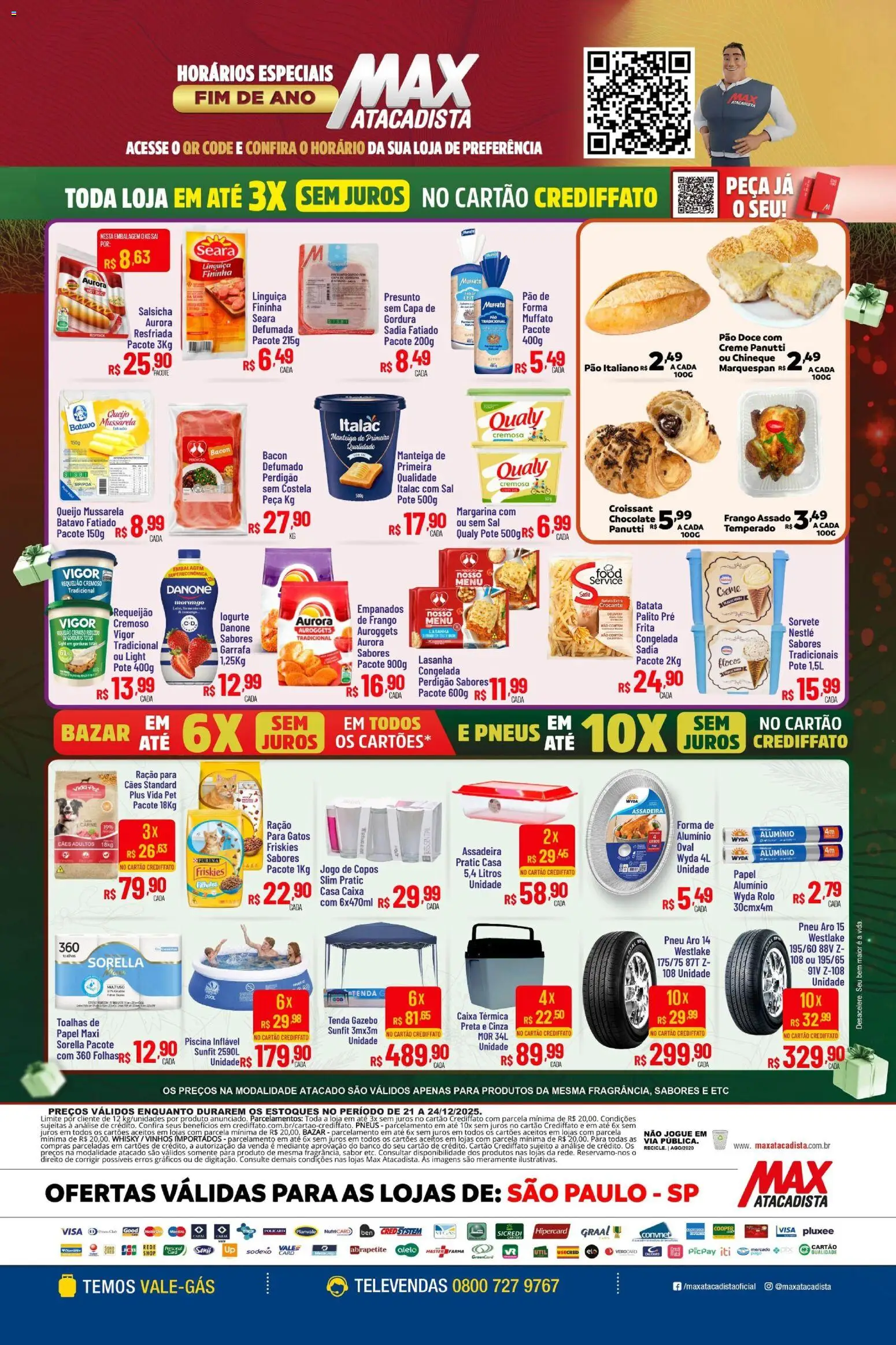 Max Atacadista Folheto - válido de 21.12.2025 | Página: 2 | Produtos: Caixa térmica, Sorvete, Assadeira, Mussarela