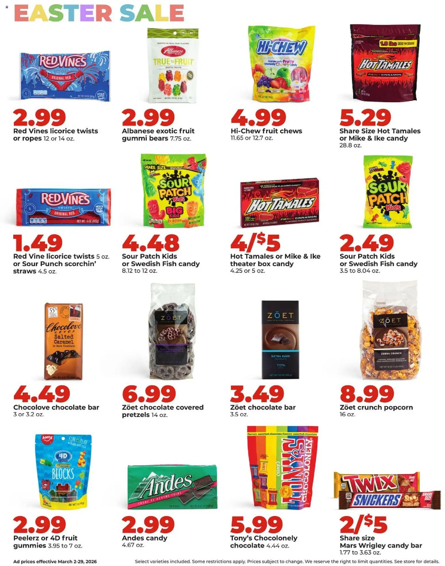 HyVee Monthly Ad - valid from 02.03.2026 | Page: 15 | Products: Box, Chocolate, Fish, Fruits