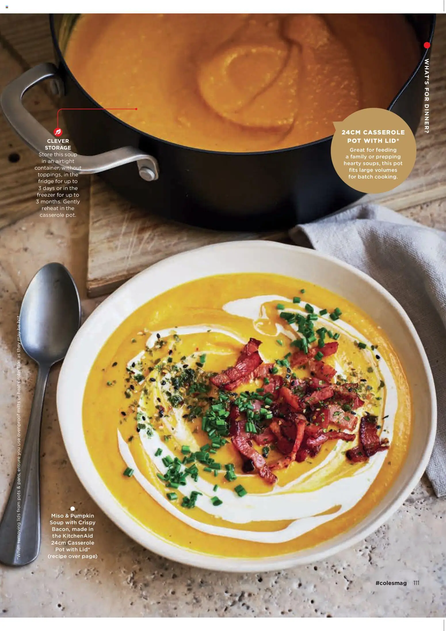 Coles catalogue - valid from 05.03.2026 | Page: 111 | Products: Pot, Soup, Pumpkin, Freezer