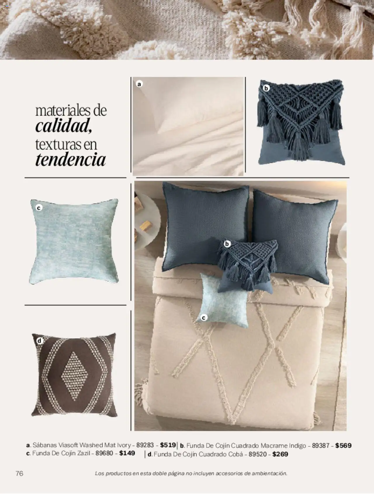 Nuevas ofertas de Vianney válidas en toda la República Mexicana desde el 07.03.2025. ¡Encuentra las mejores ofertas en Vianney catálogo Primavera! | Página: 78 | Productos: Funda, Sabanas