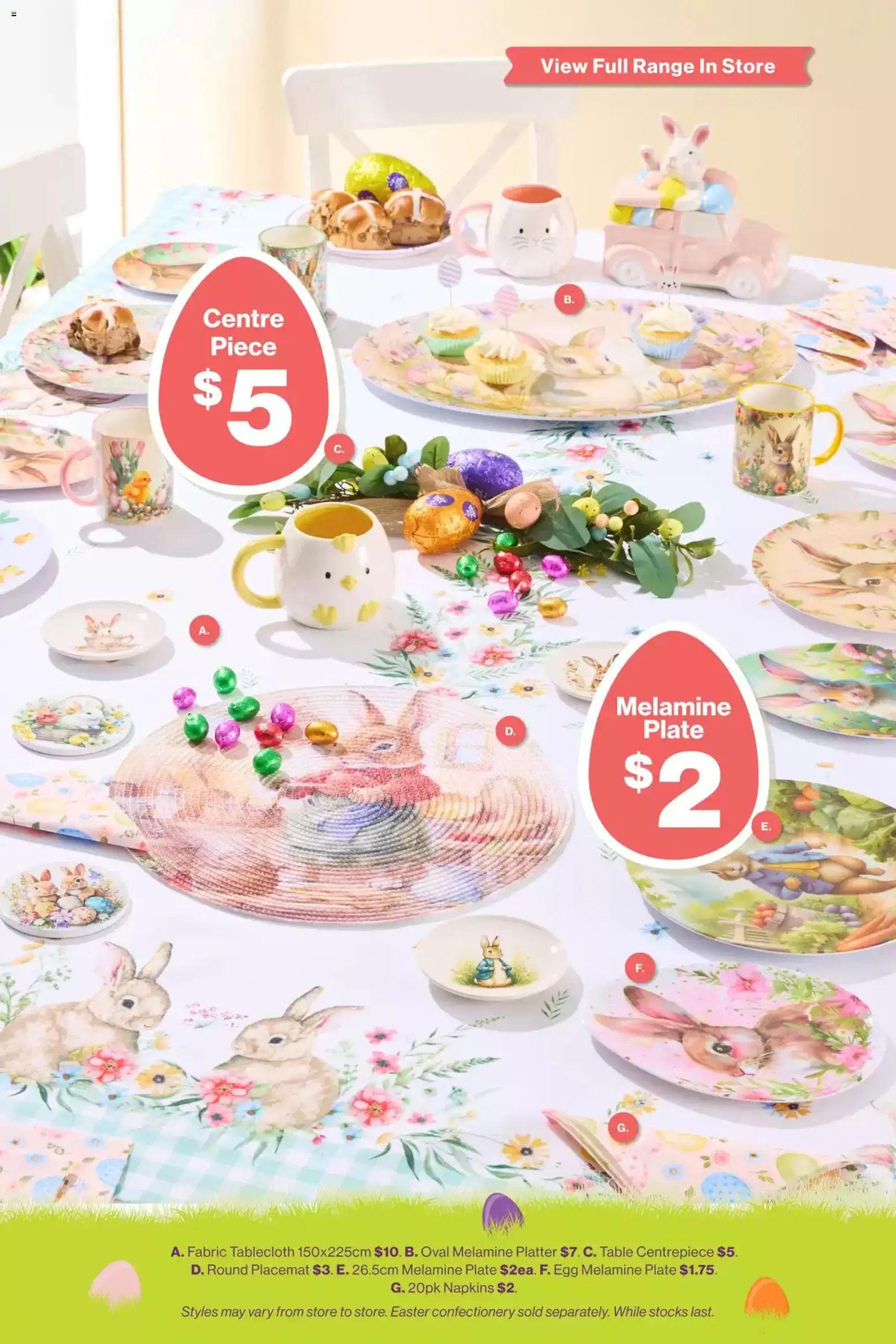 The Reject Shop catalogue - valid from 02.03.2026 | Page: 5 | Products: Table, Napkins, Centrepiece