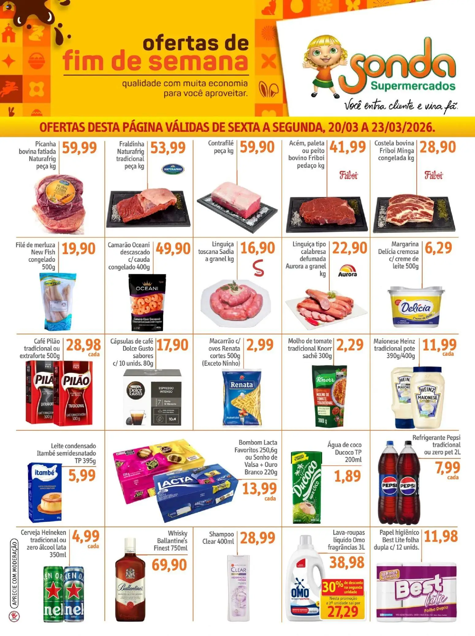 Sonda Folheto - válido de 20.03.2026 | Página: 1 | Produtos: Coco, Leite, Ovos, Leite condensado