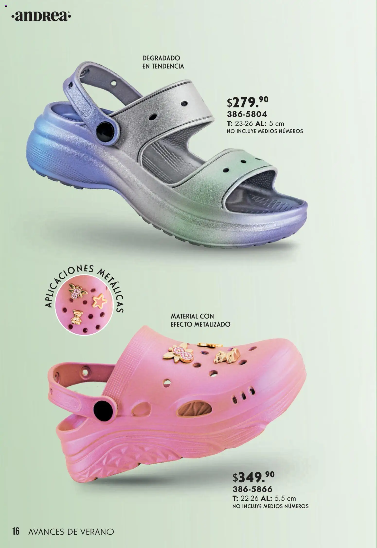 Nuevas ofertas de Andrea válidas en toda la República Mexicana desde el 22.03.2026. ¡Encuentra las mejores ofertas en Andrea catálogo Avances de Verano! | Página: 16