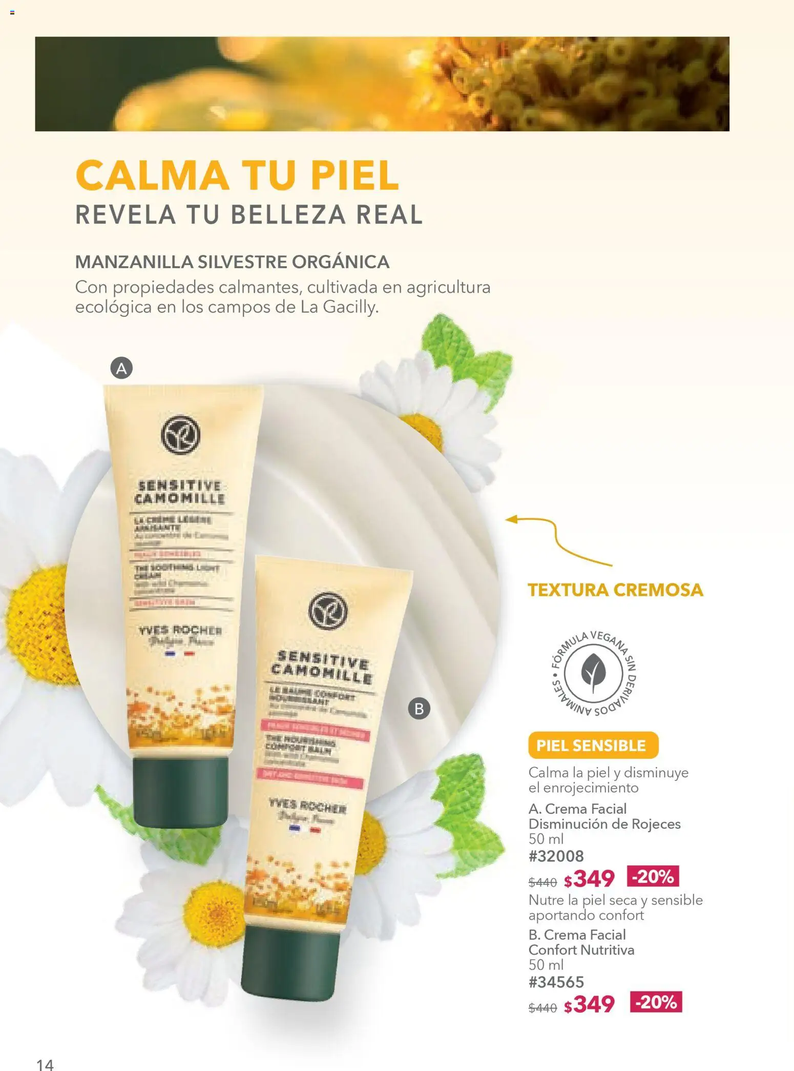 Nuevas ofertas de Yves Rocher válidas en toda la República Mexicana desde el 03.03.2026. ¡Encuentra las mejores ofertas en Yves Rocher campaña 4 2026! | Página: 14 | Productos: Crema
