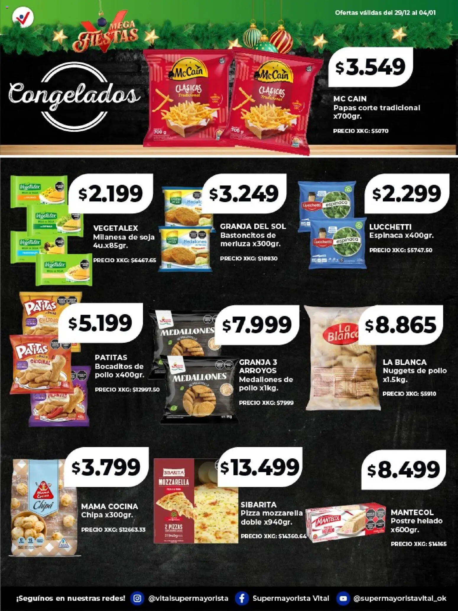 Vital - Especial de frescos │ válido desde el 29.12.2025 | Página: 6 | Productos: Helado, Cocina, Pollo, Espinaca