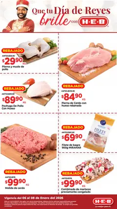 Vista previa de H-E-B folleto, nuevo folleto de la tienda, válido en México a partir del 06.01.2026