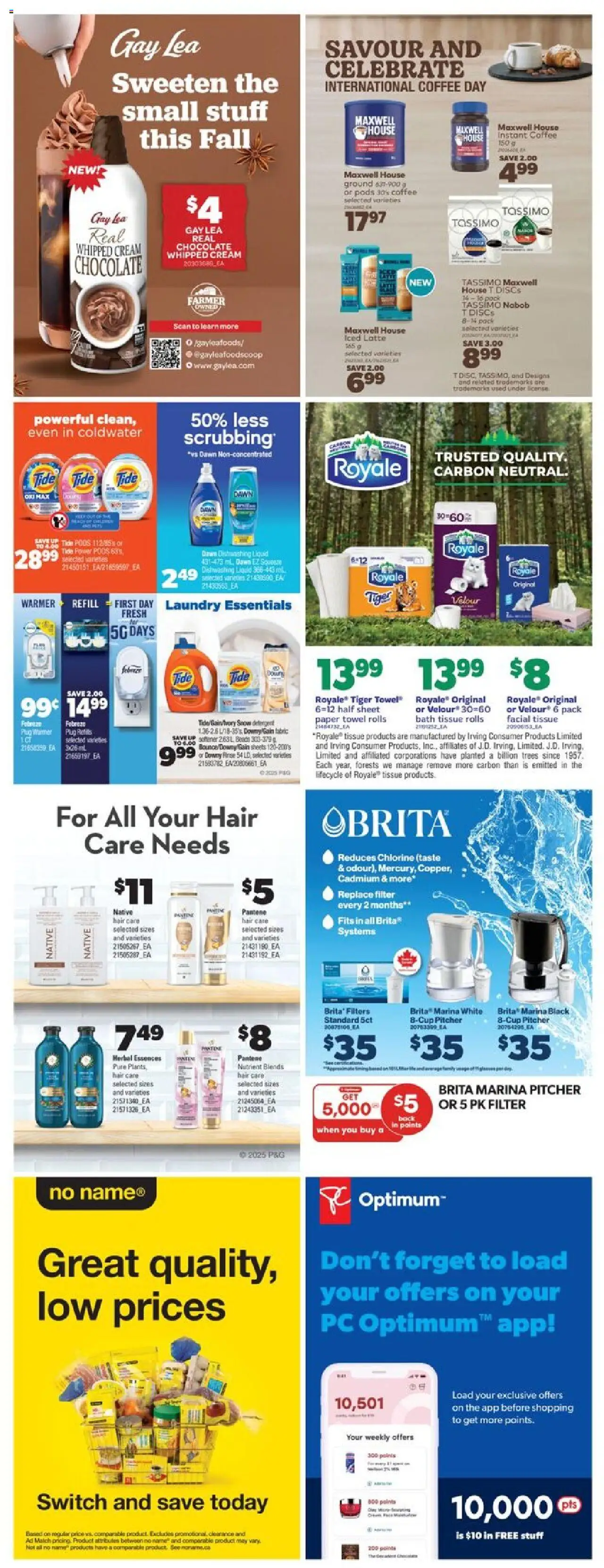 Real Canadian Superstore flyer valid from 25.09.2025 | Page: 43 | Products: PC, Detergent, Bath, Chocolate