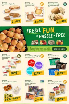 Preview of Sprouts weekly ads valid from 19.11.2025 | Page: 8 | Products: Brussels Sprouts, Coffee, Cookies, Vegetables